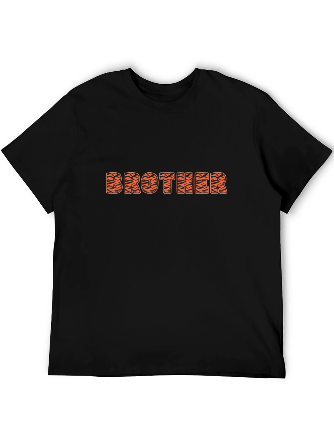 Brother Tiger Print Black T-Shirt
