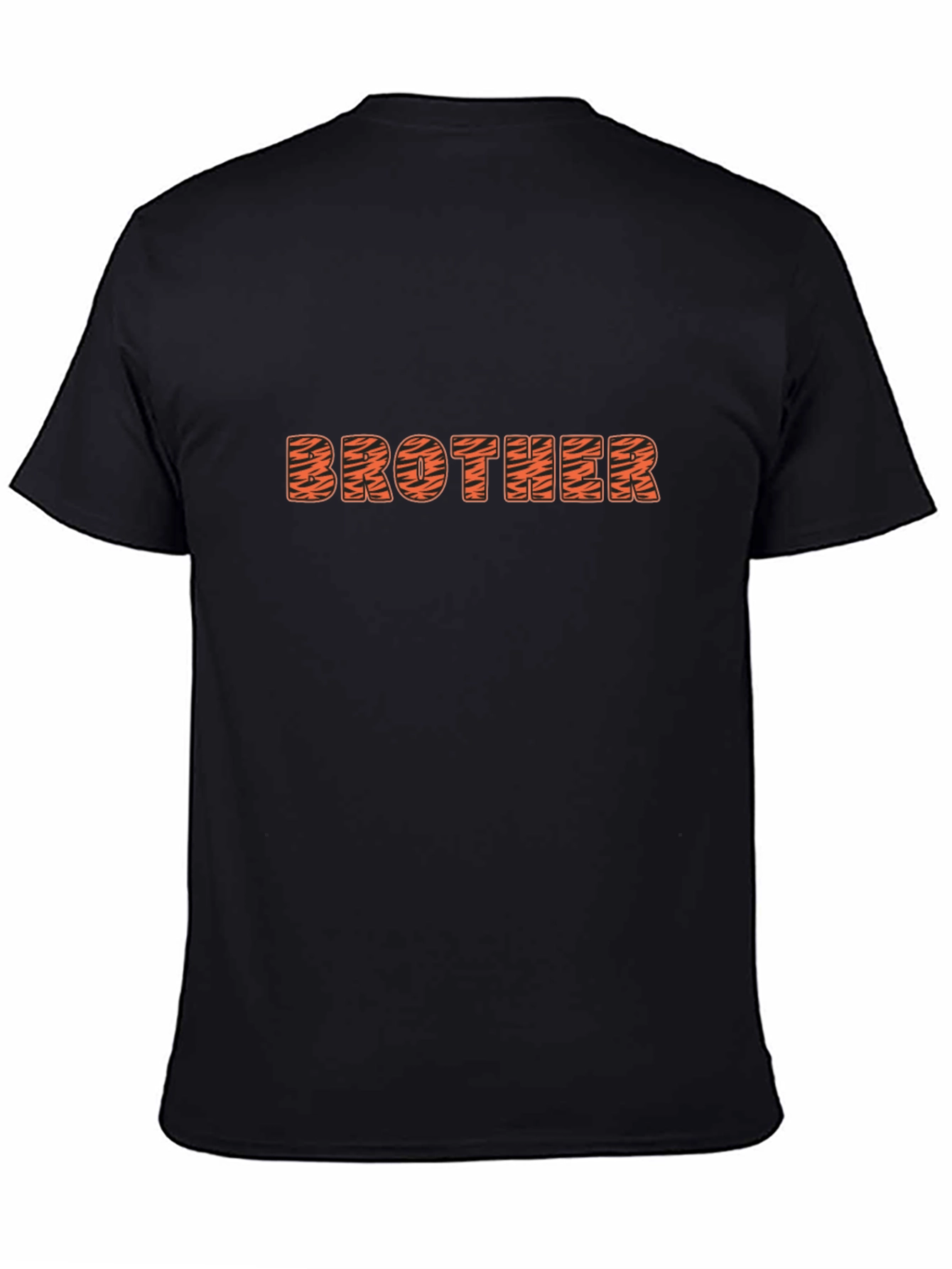 Brother Tiger Print Black T-Shirt