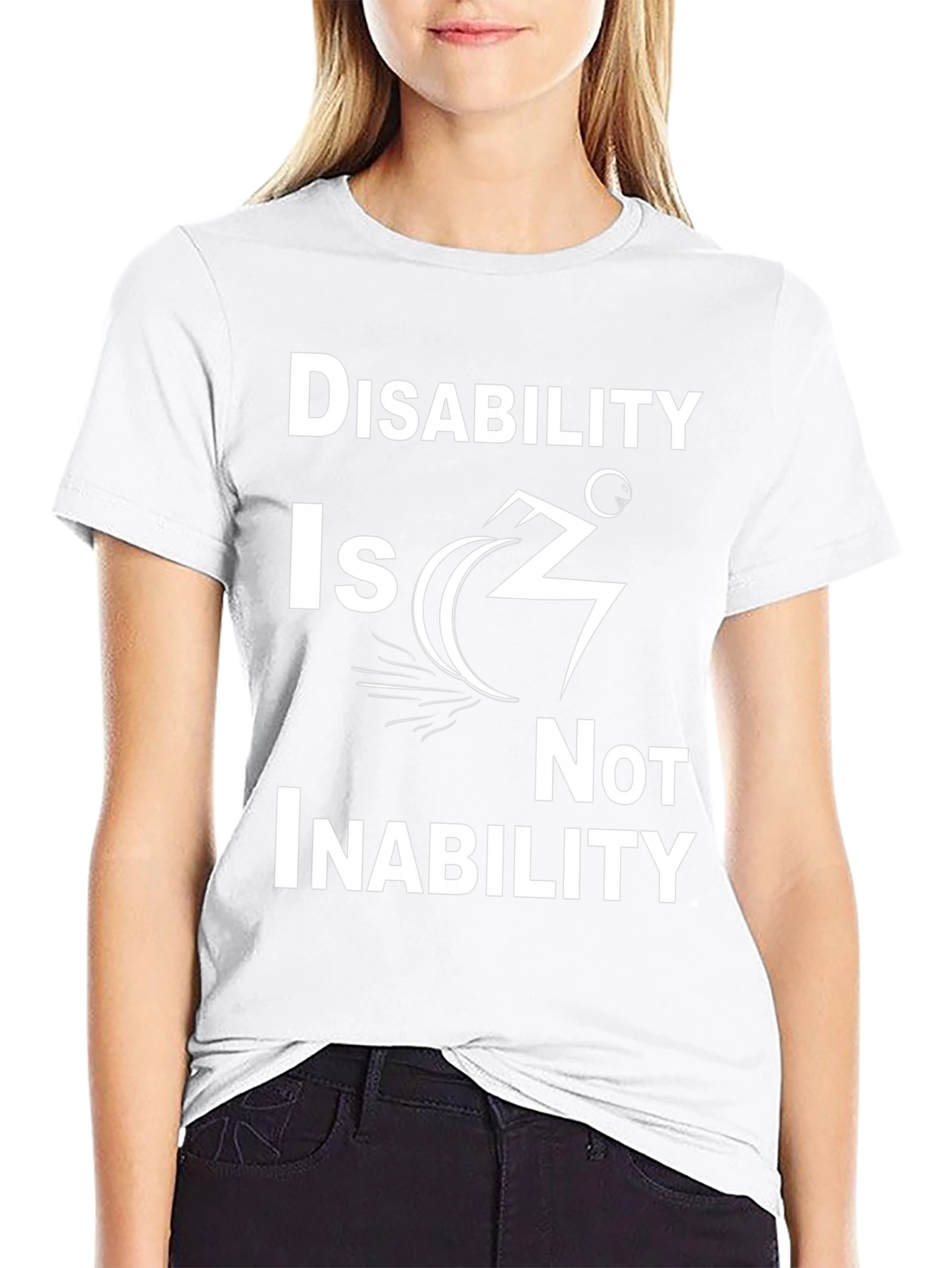 Disability Is Not Inability Black T-Shirt