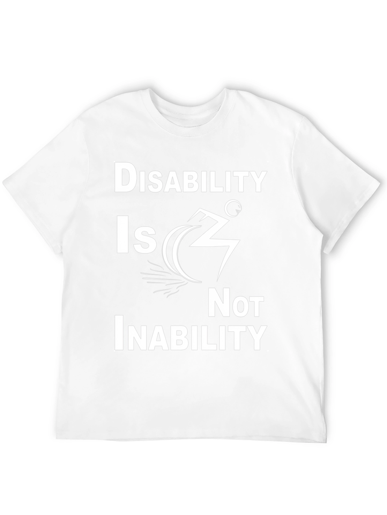 Disability Is Not Inability Black T-Shirt