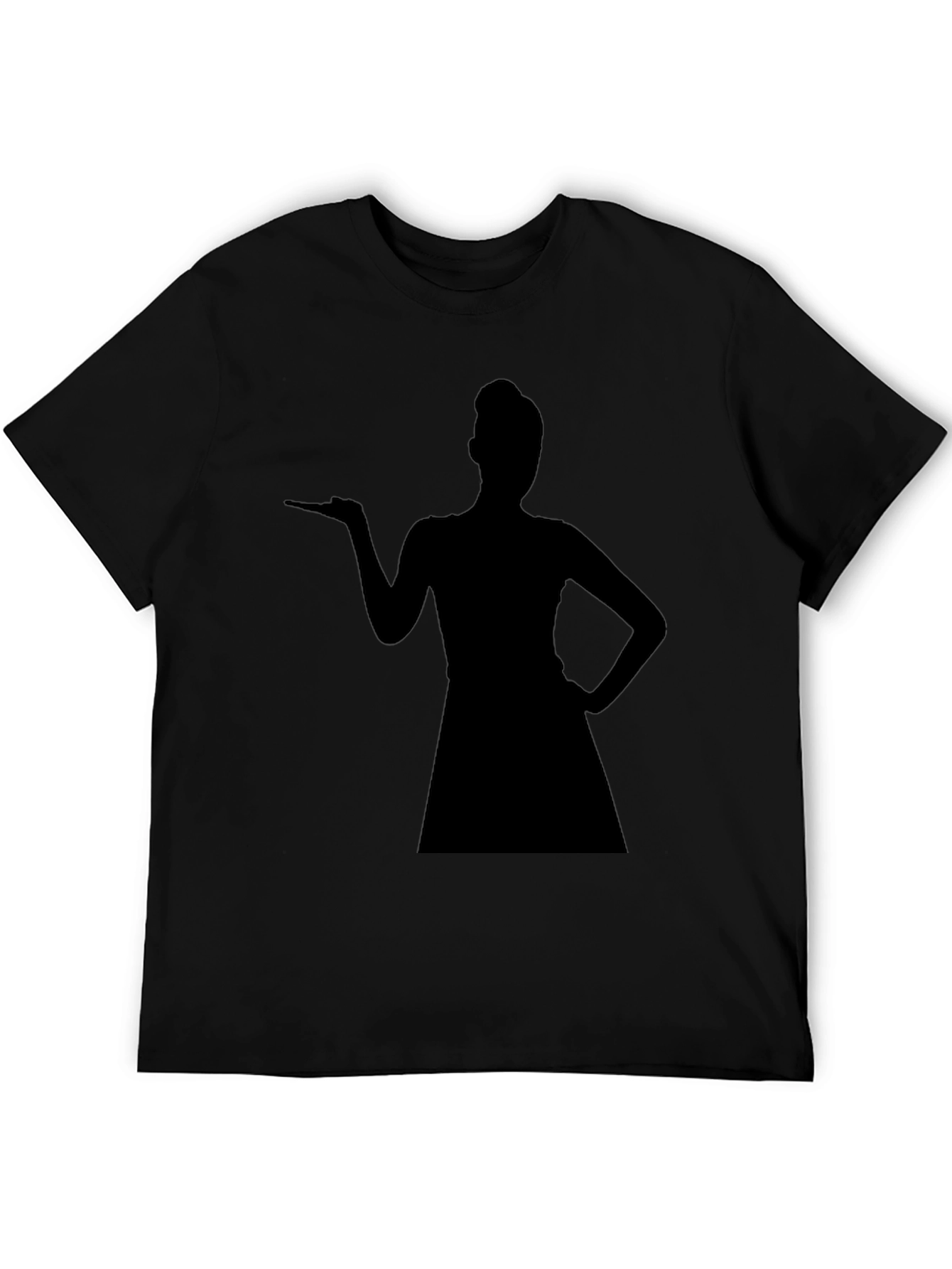Silhouette Woman Graphic Tee - Classic Black T-Shirt