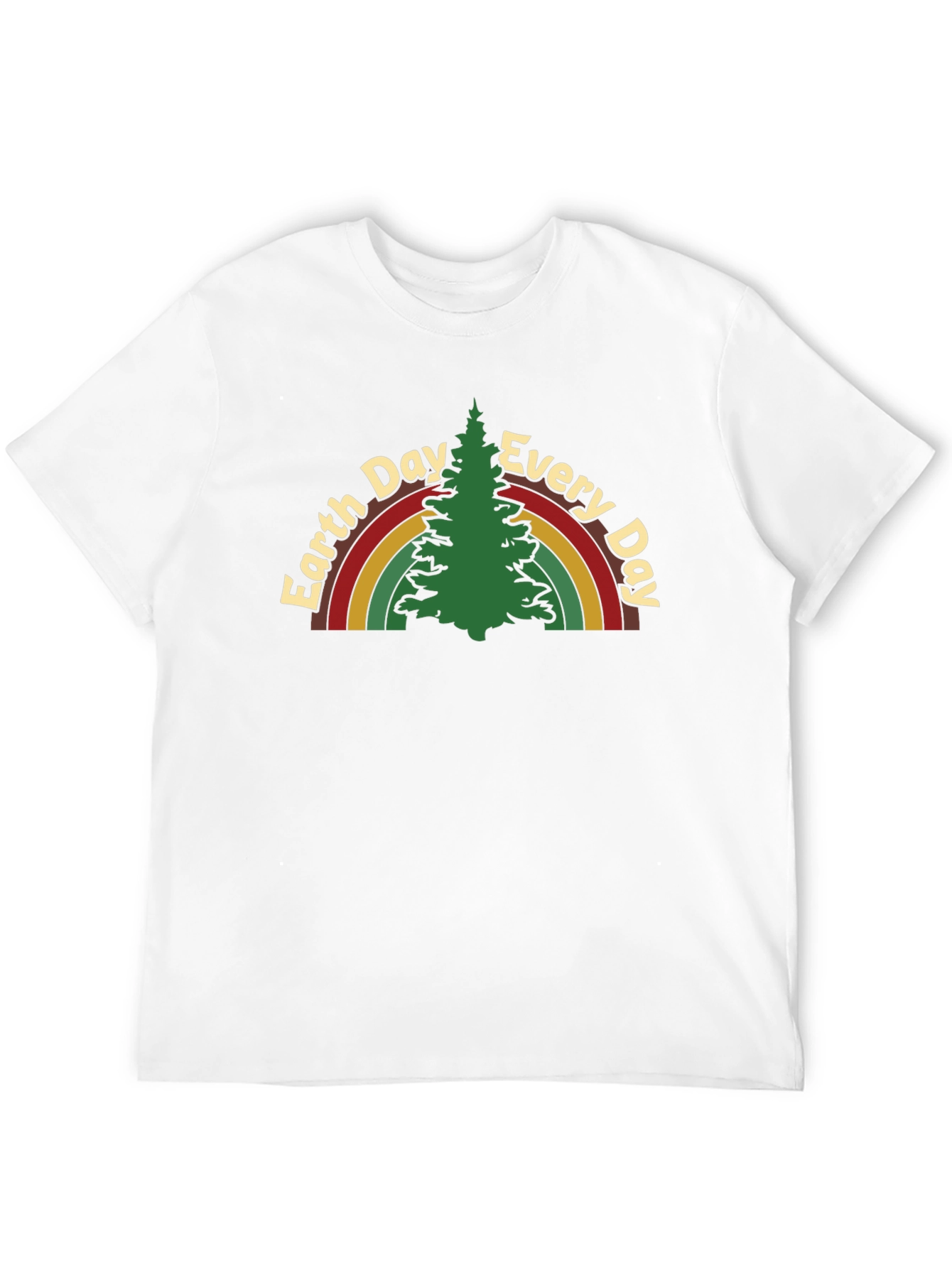 Earth Day Rainbow Tree Graphic Tee