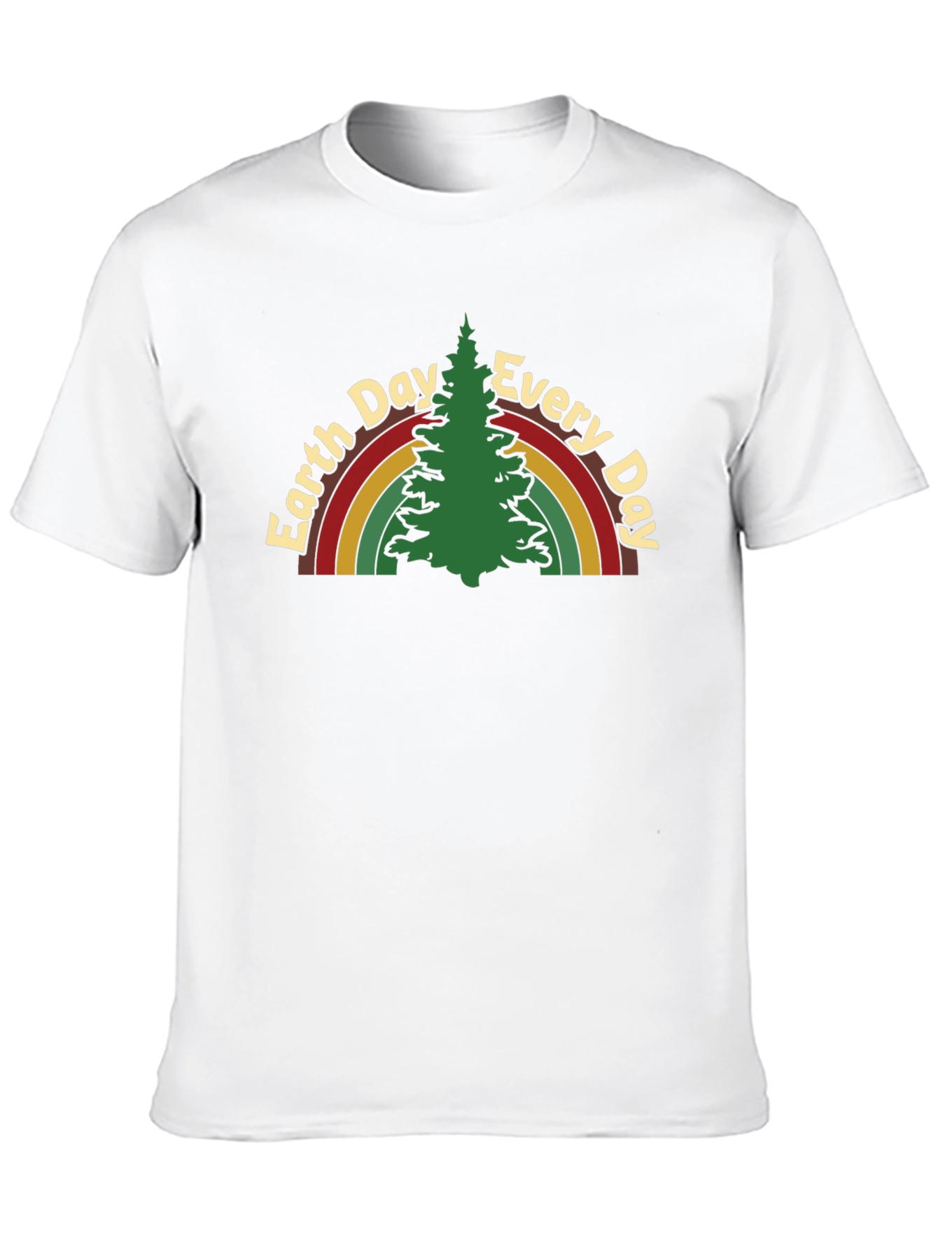 Earth Day Rainbow Tree Graphic Tee
