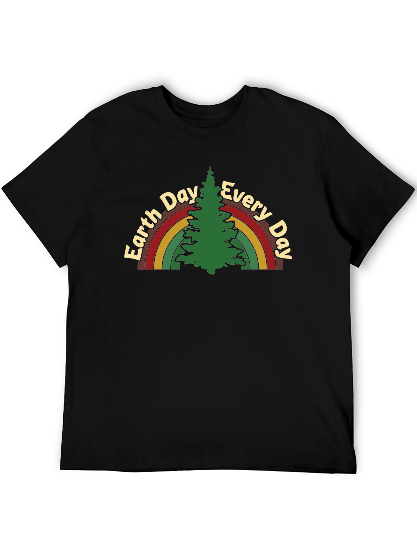 Earth Day Rainbow Tree Graphic Tee