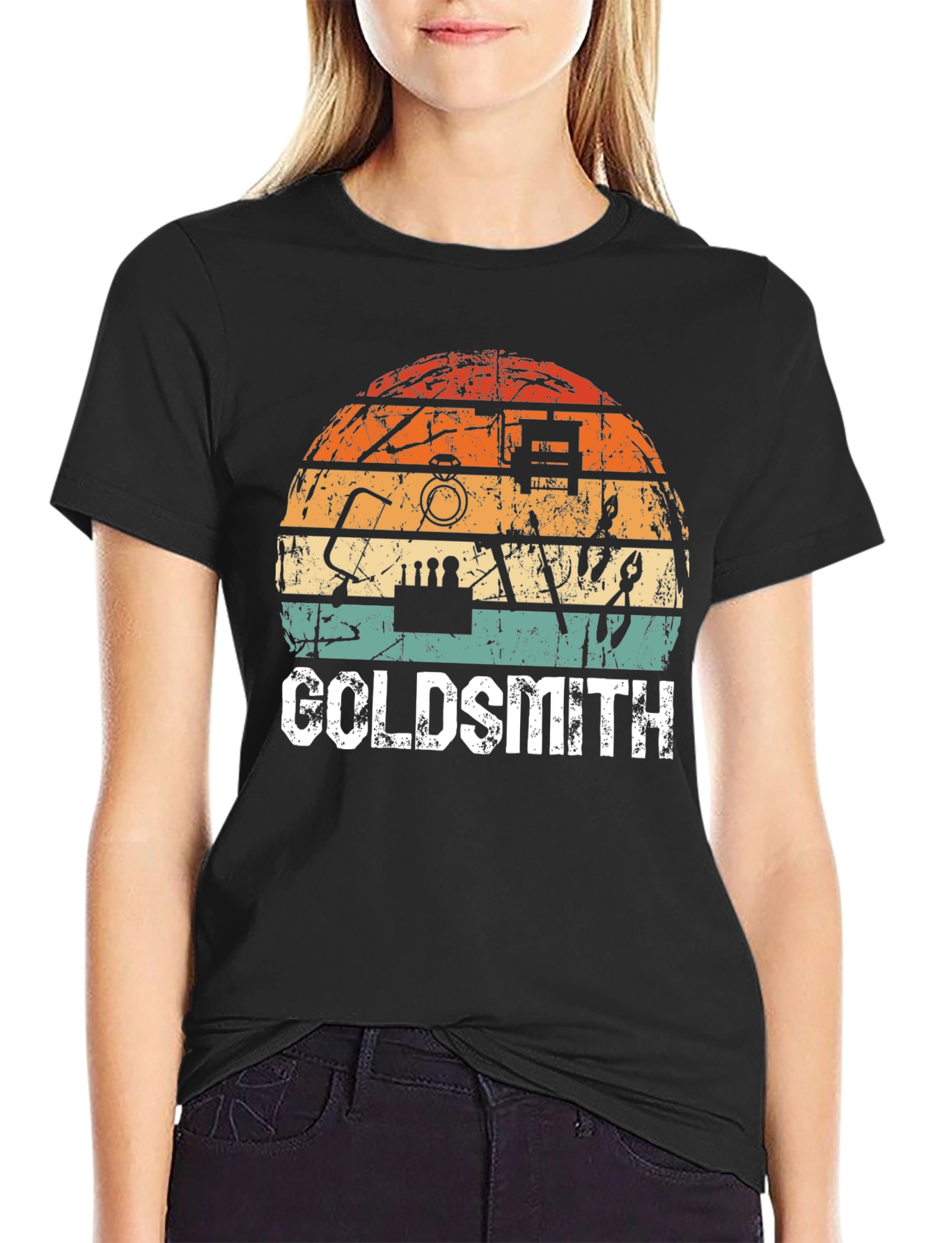 Retro Goldsmith T-Shirt - Jewelry Maker Tee