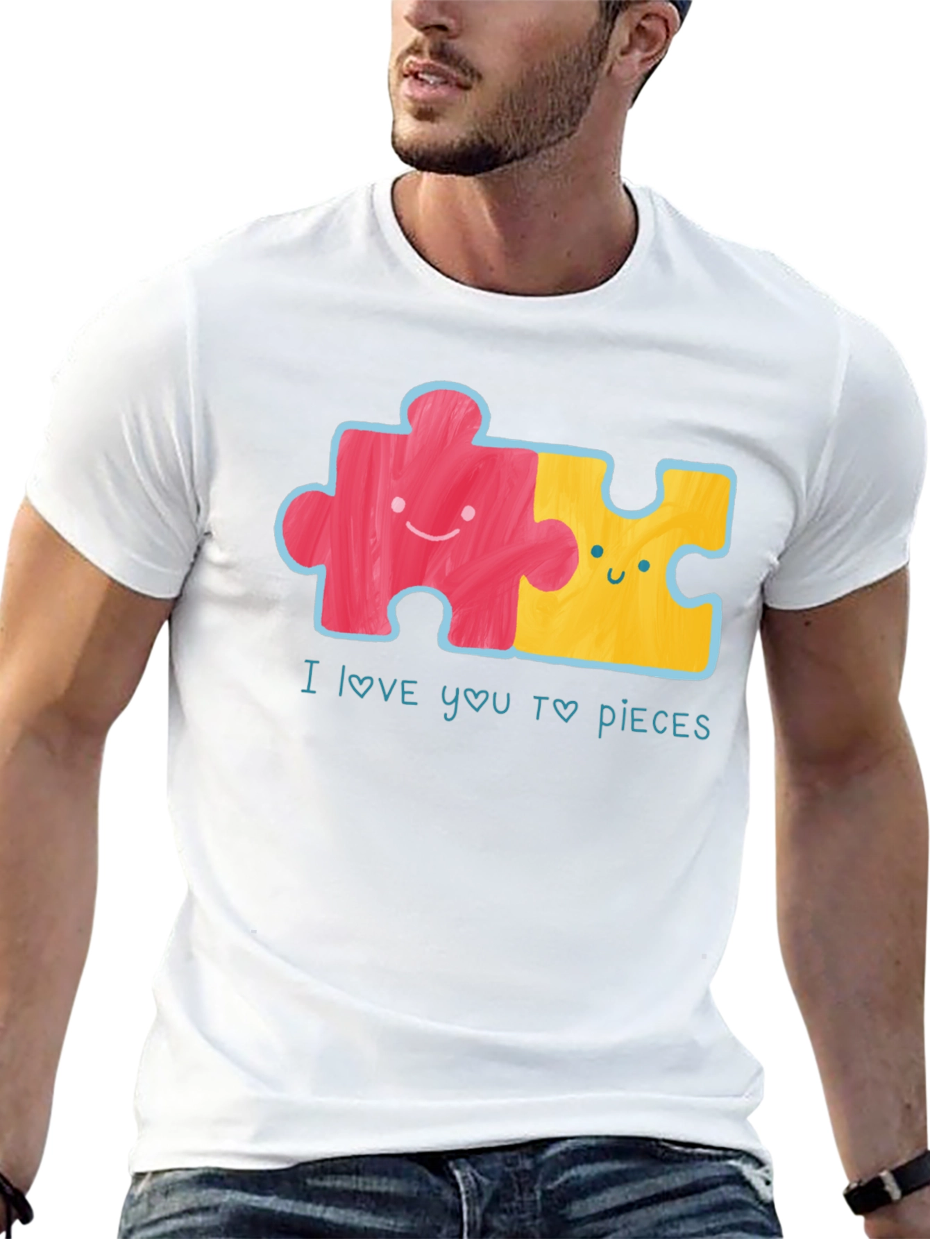 I Love You To Pieces Puzzle T-Shirt