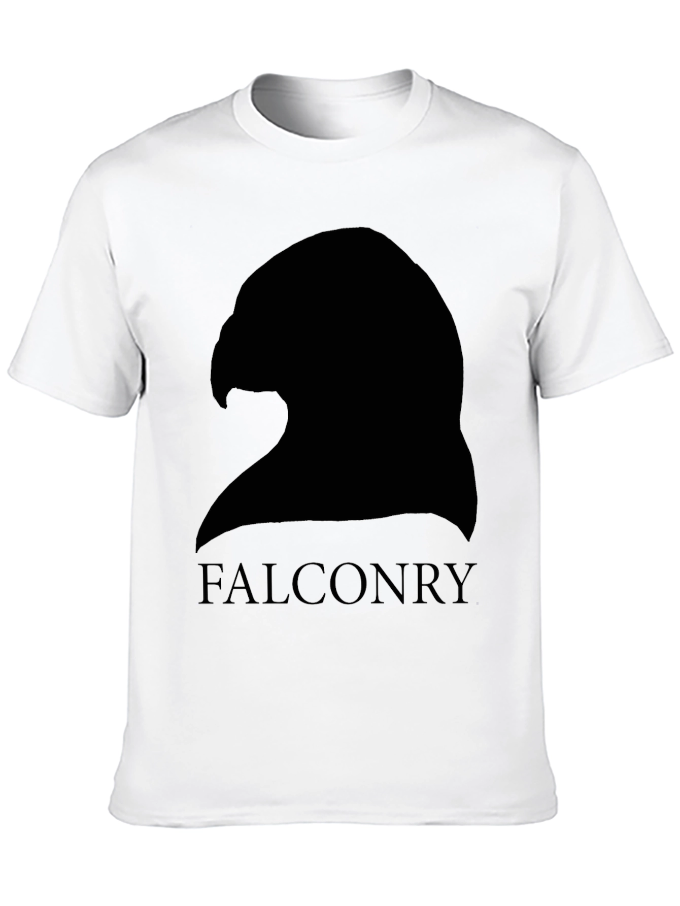 Falconry Silhouette Graphic Tee - Black