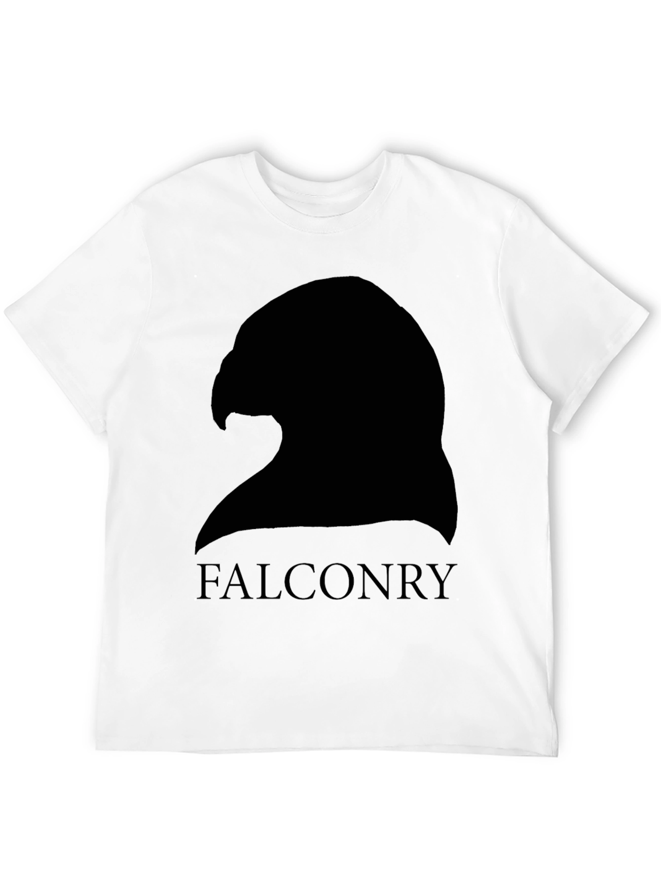 Falconry Silhouette Graphic Tee - Black