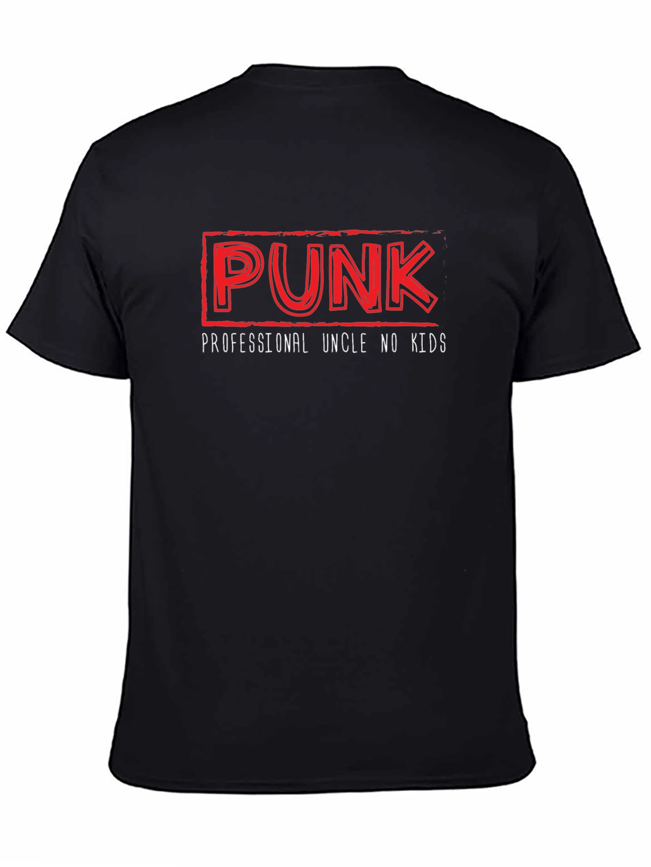 Punk Professional Uncle No Kids T-Shirt - Black