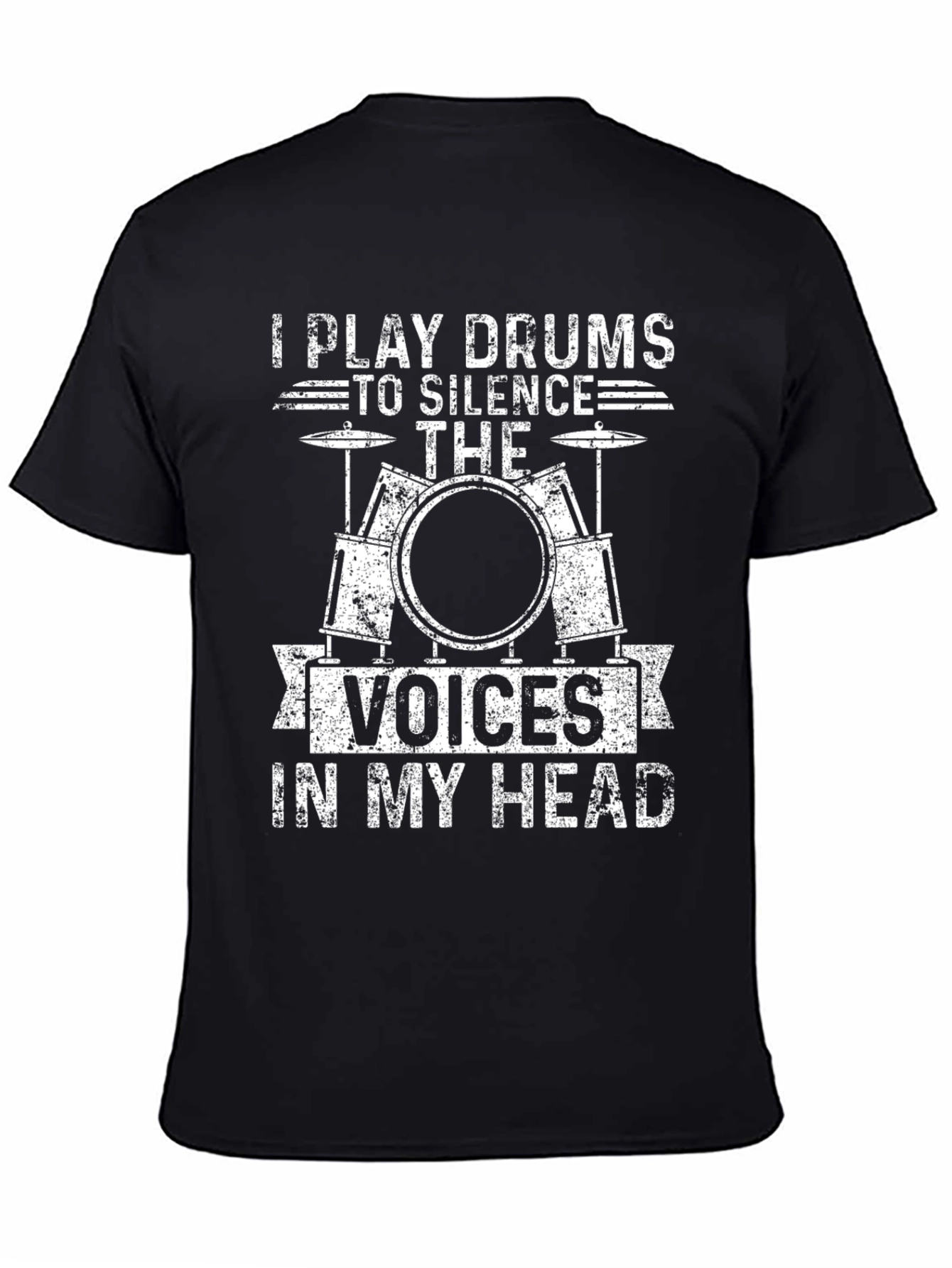 Drummer T-Shirt: Silence the Voices Tee
