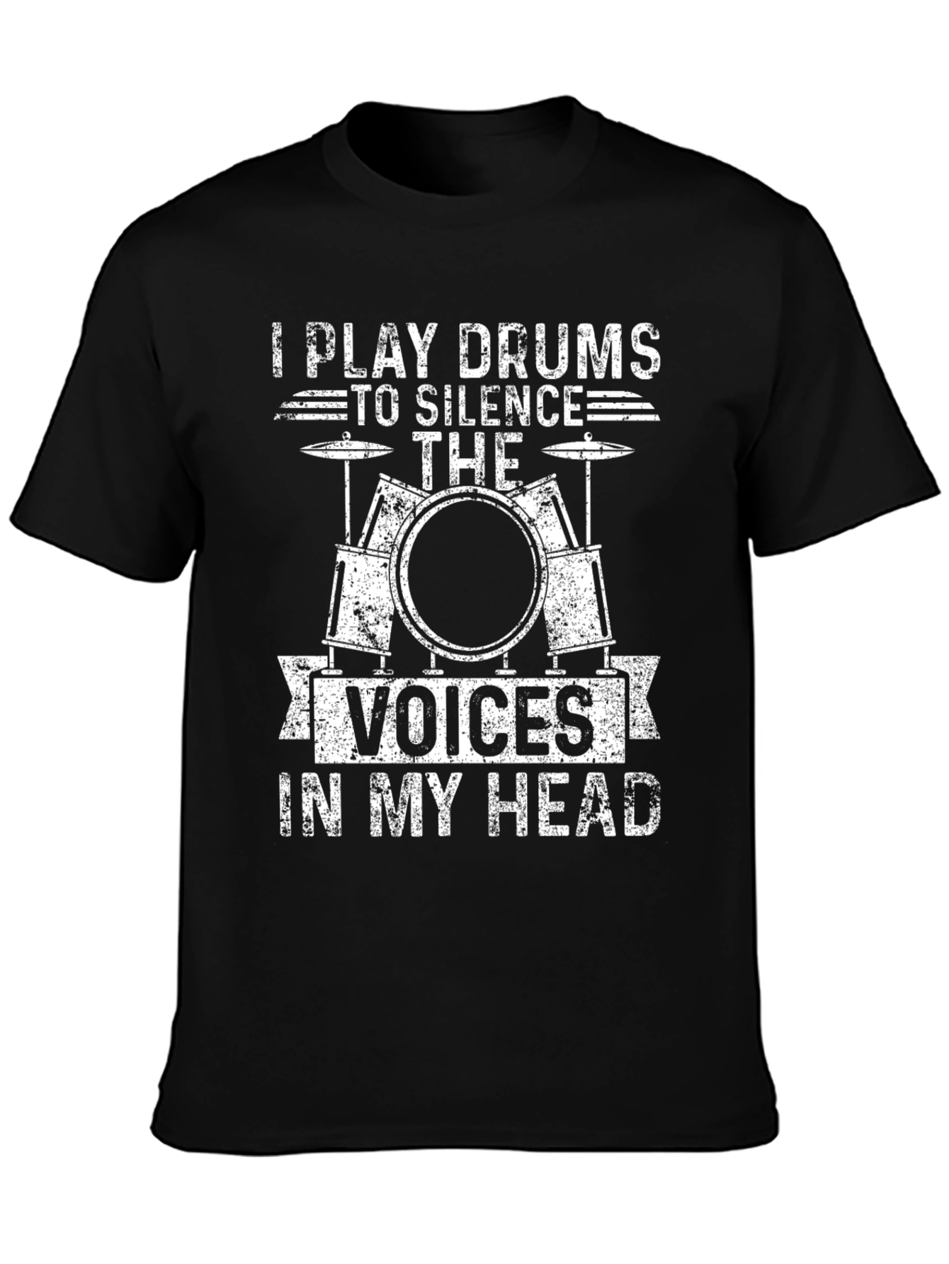 Drummer T-Shirt: Silence the Voices Tee