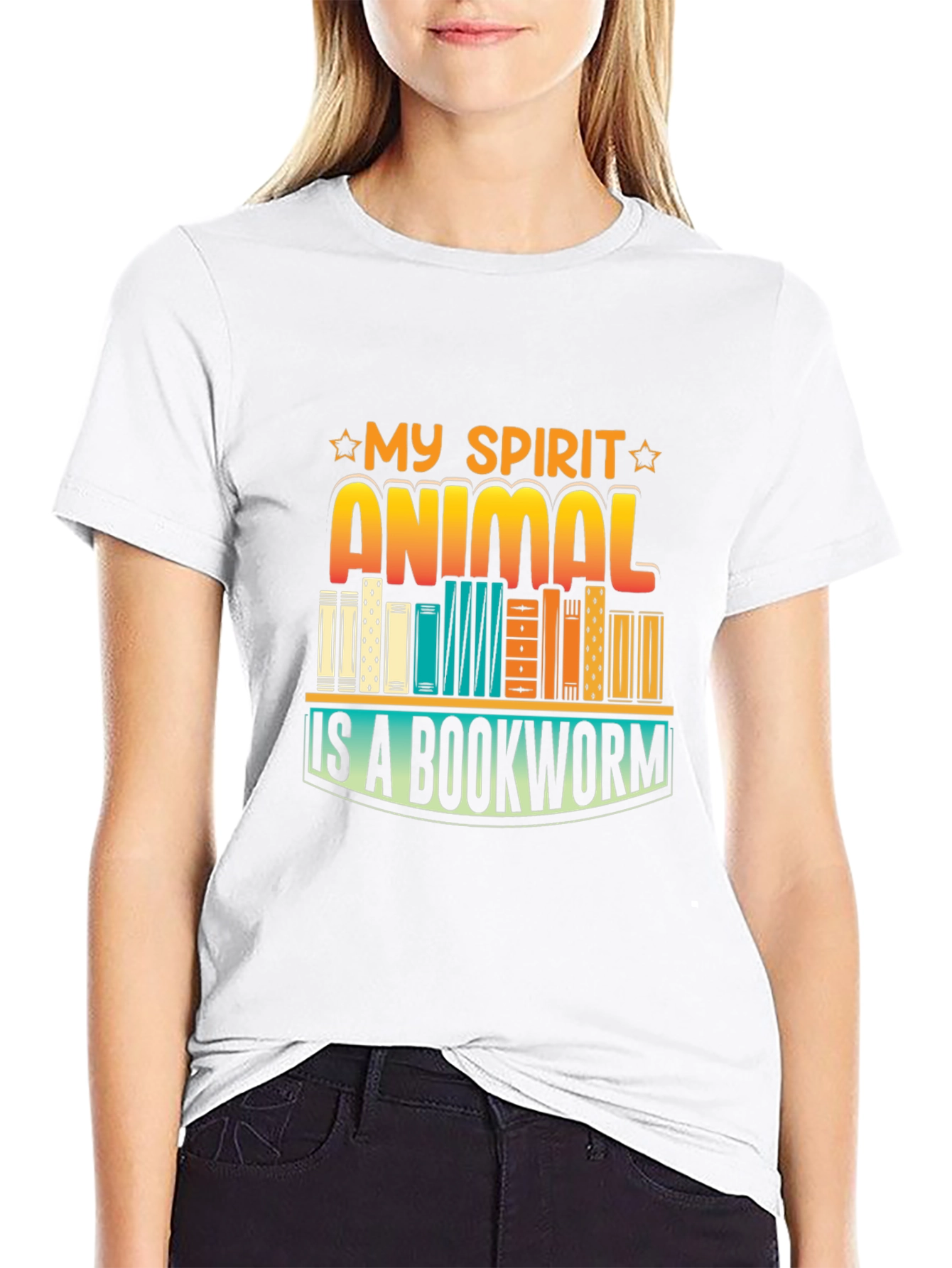 My Spirit Animal Bookworm Graphic Tee