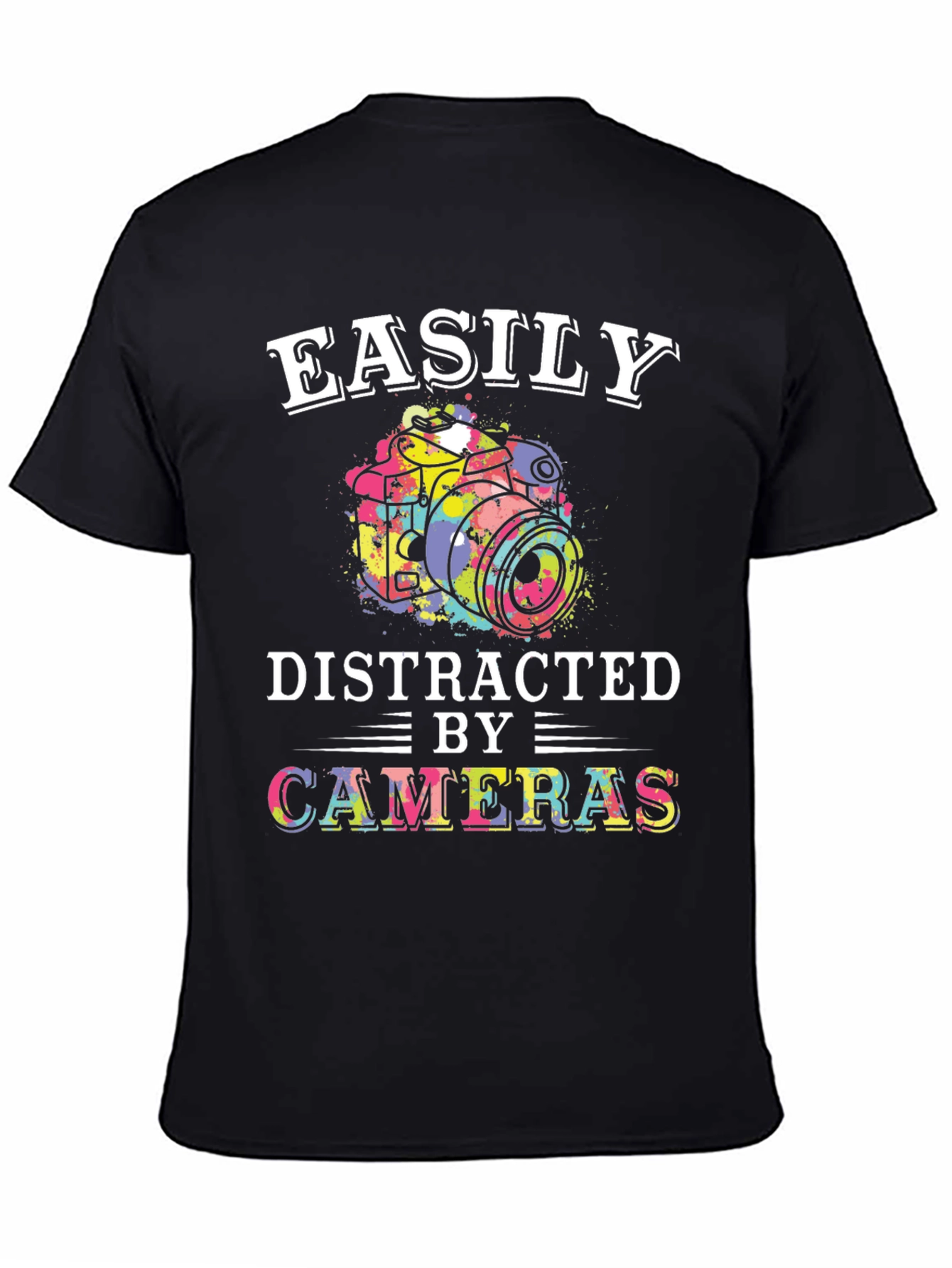 Easily Distracted By Cameras Graphic T-Shirt