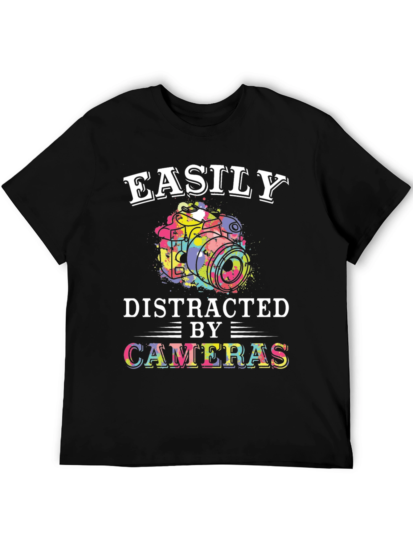 Easily Distracted By Cameras Graphic T-Shirt