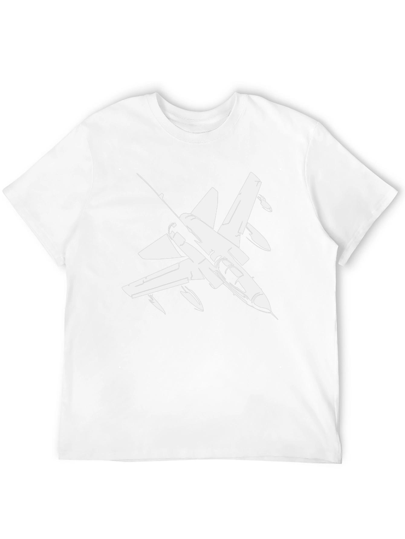 Jet Fighter Graphic Tee - Military Plane T-Shirt