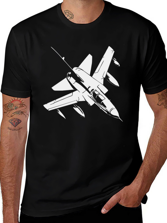 Jet Fighter Graphic Tee - Military Plane T-Shirt