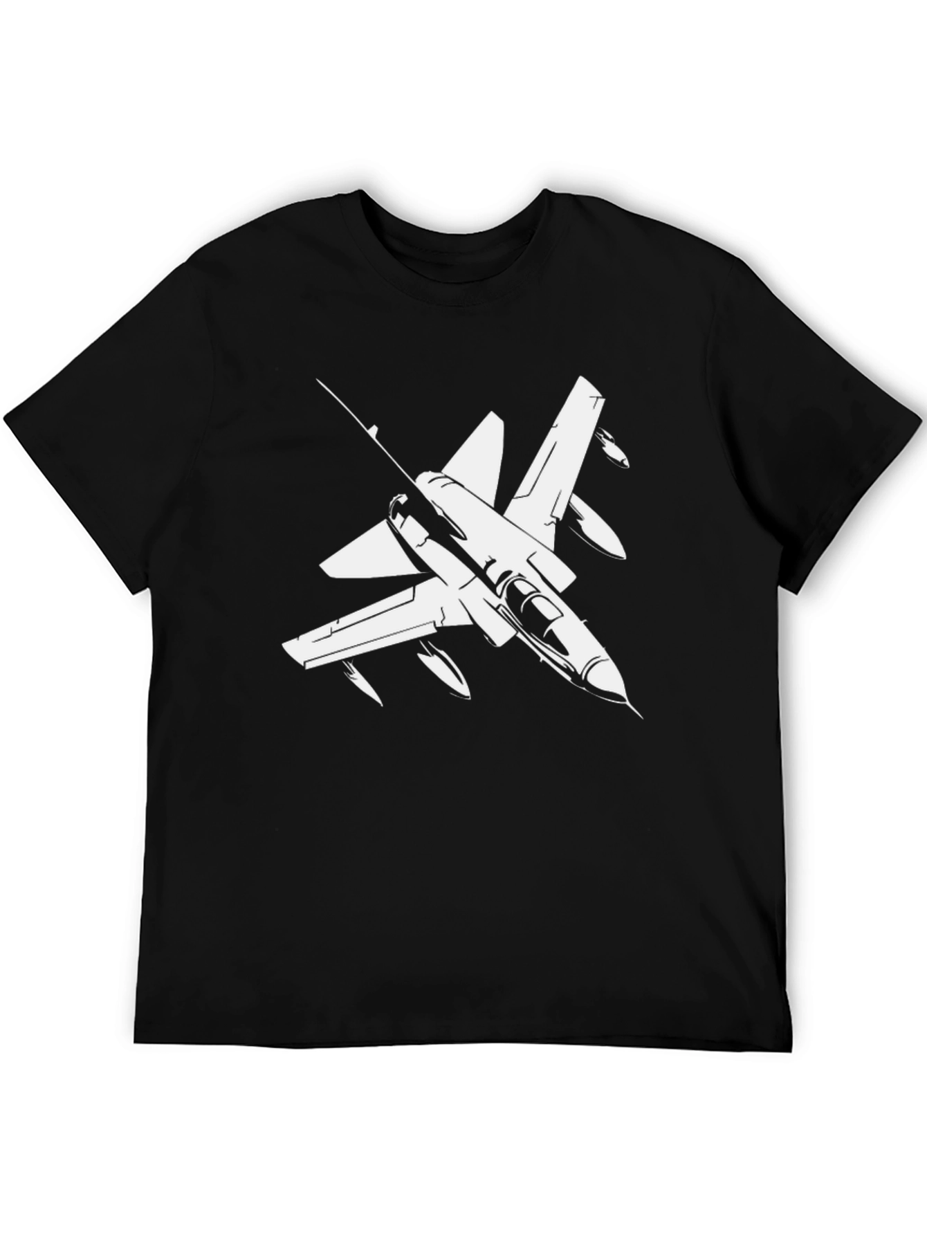 Jet Fighter Graphic Tee - Military Plane T-Shirt