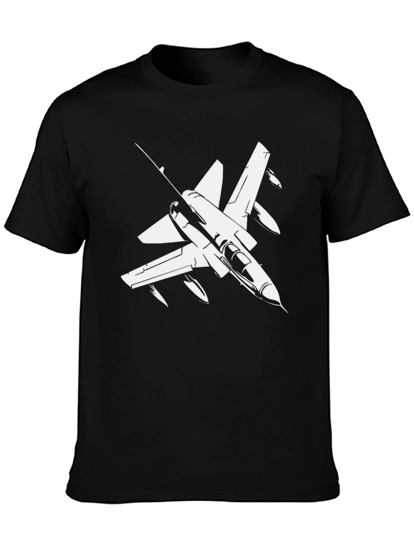 Jet Fighter Graphic Tee - Military Plane T-Shirt