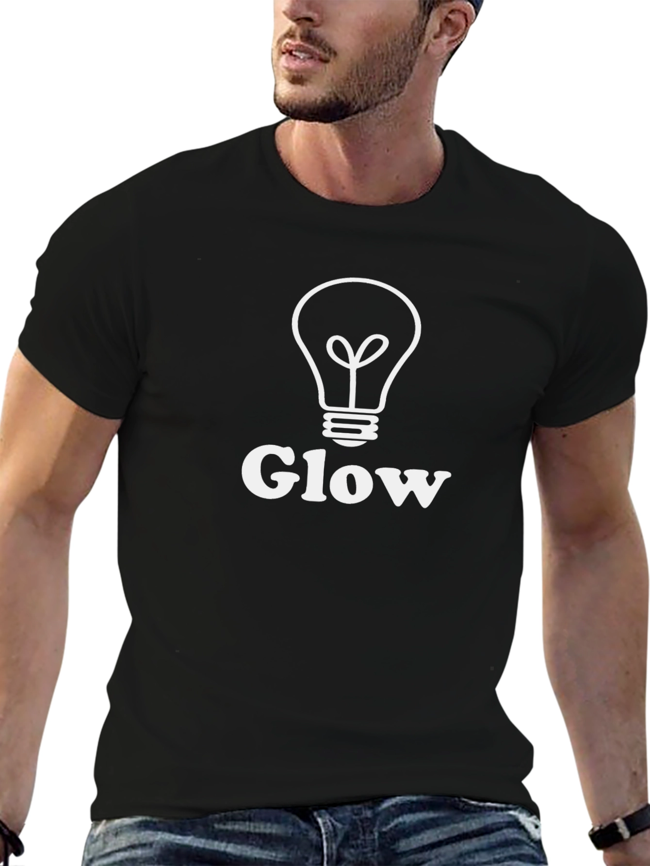 Glow Graphic Tee - Lightbulb Design
