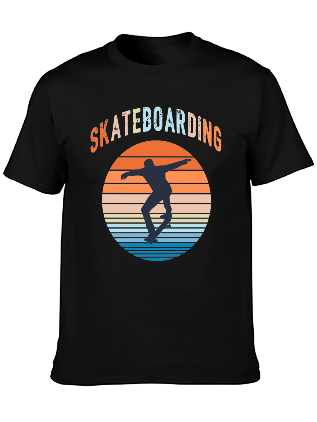 Skateboarding Sunset Graphic Tee