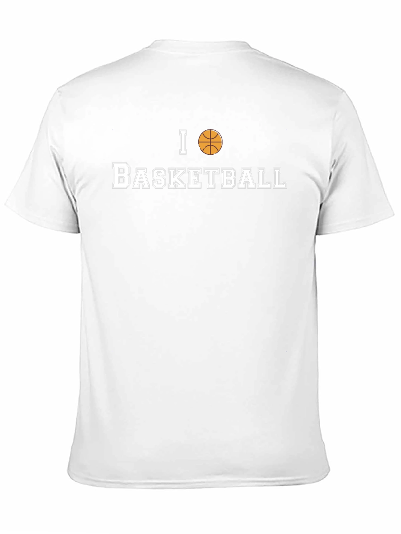 I Love Basketball T-Shirt - Black Cotton Tee