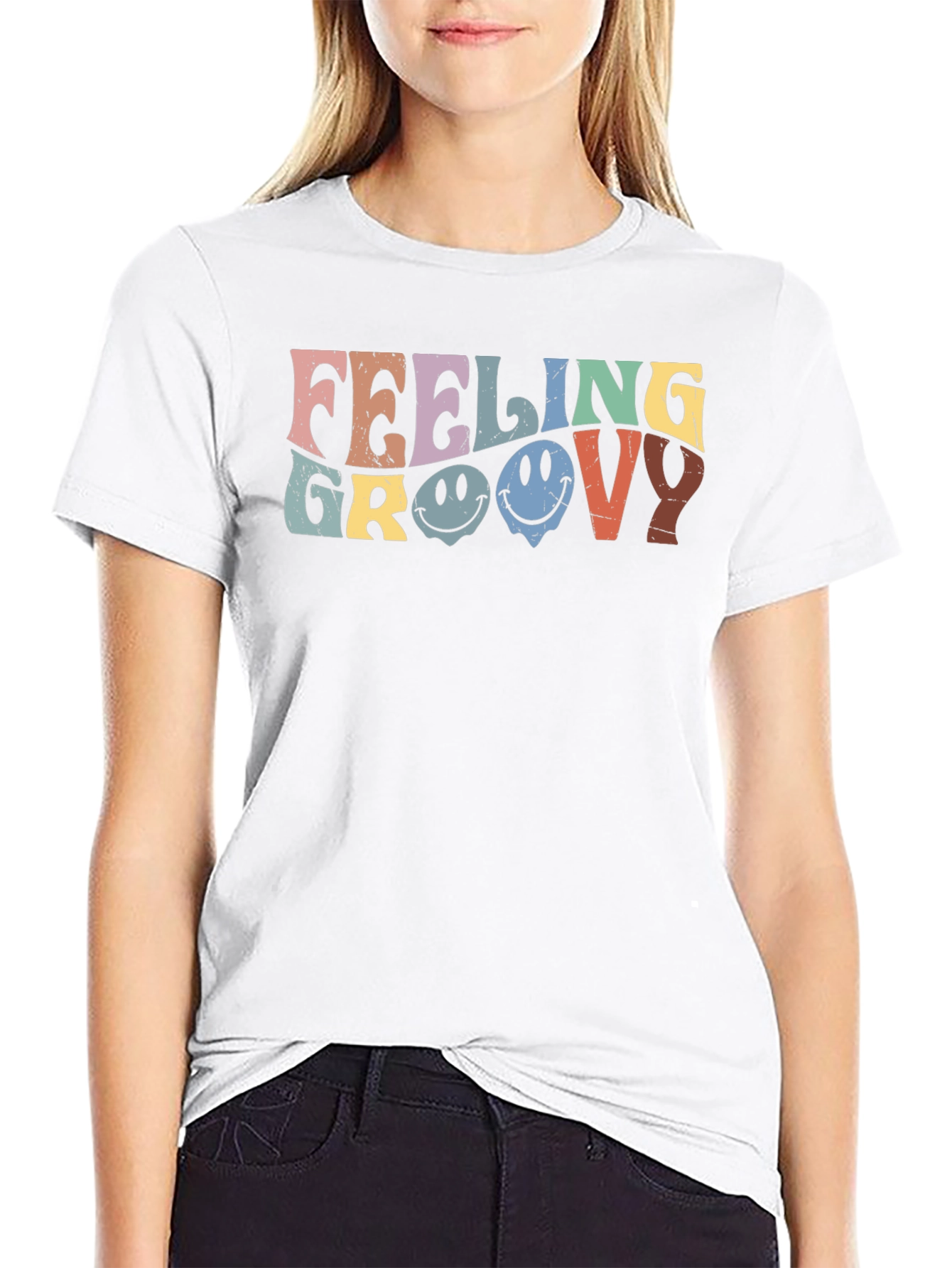 Feeling Groovy Graphic Tee - Retro Style