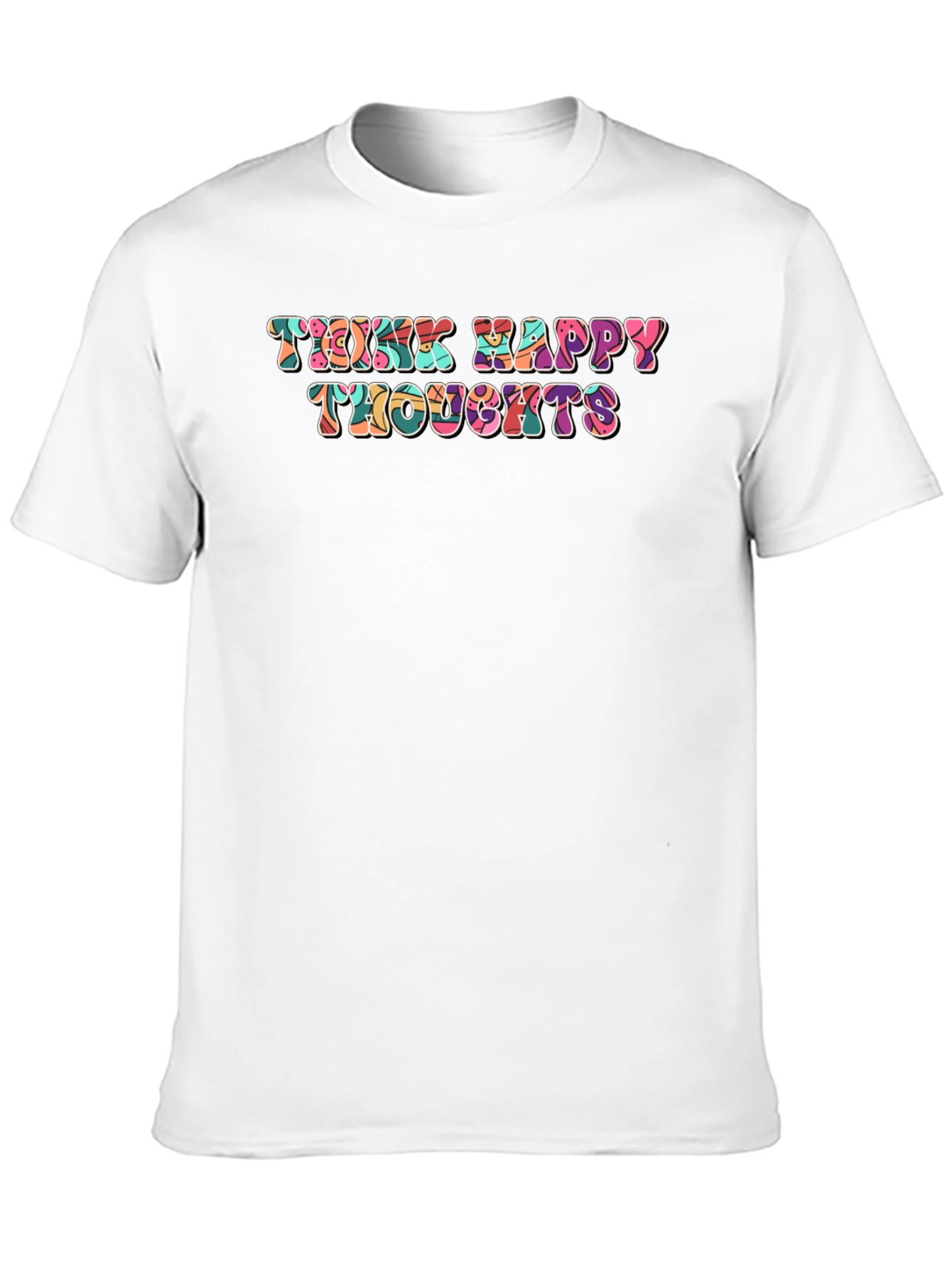 Think Happy Thoughts Retro T-Shirt