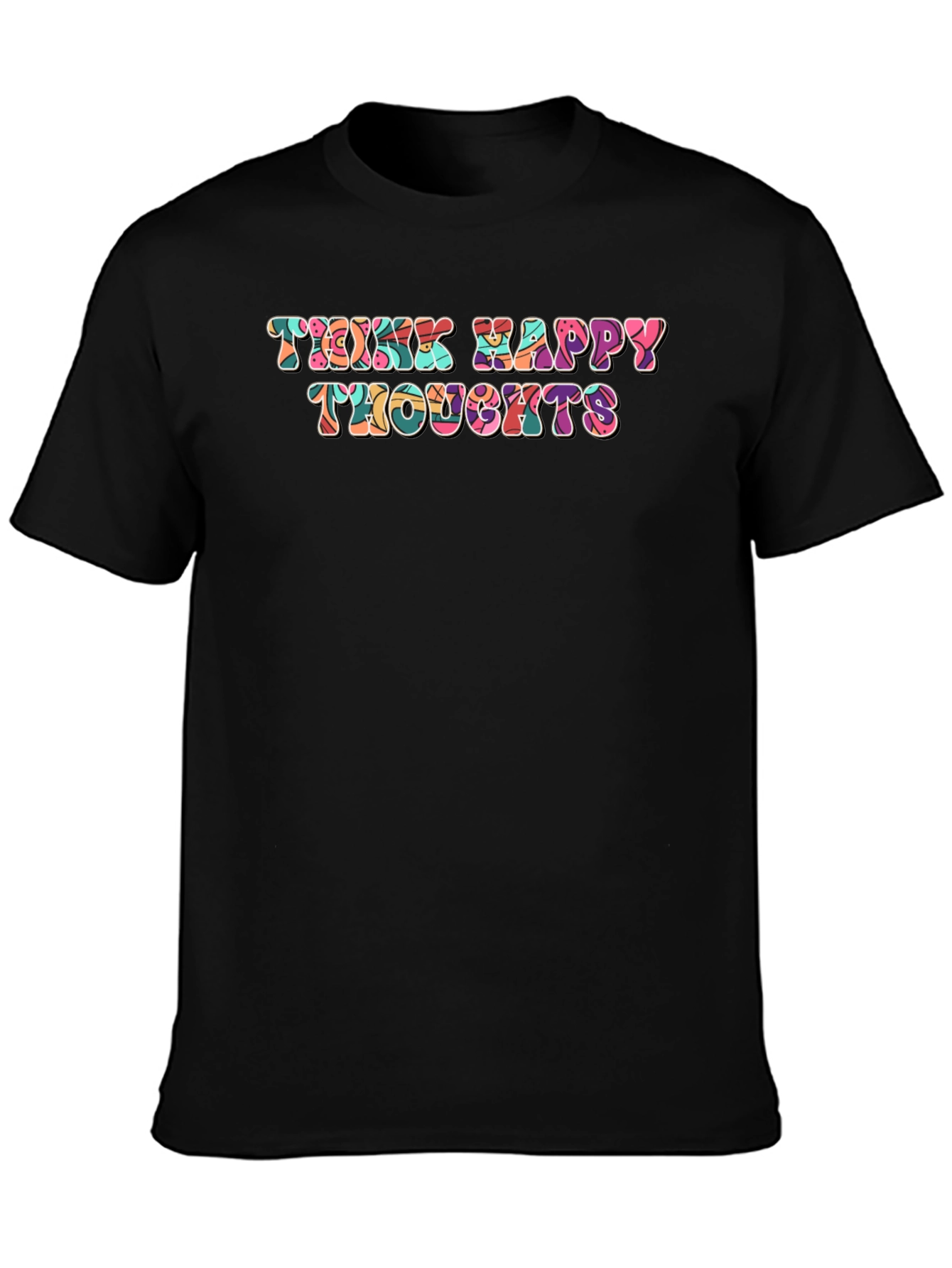 Think Happy Thoughts Retro T-Shirt