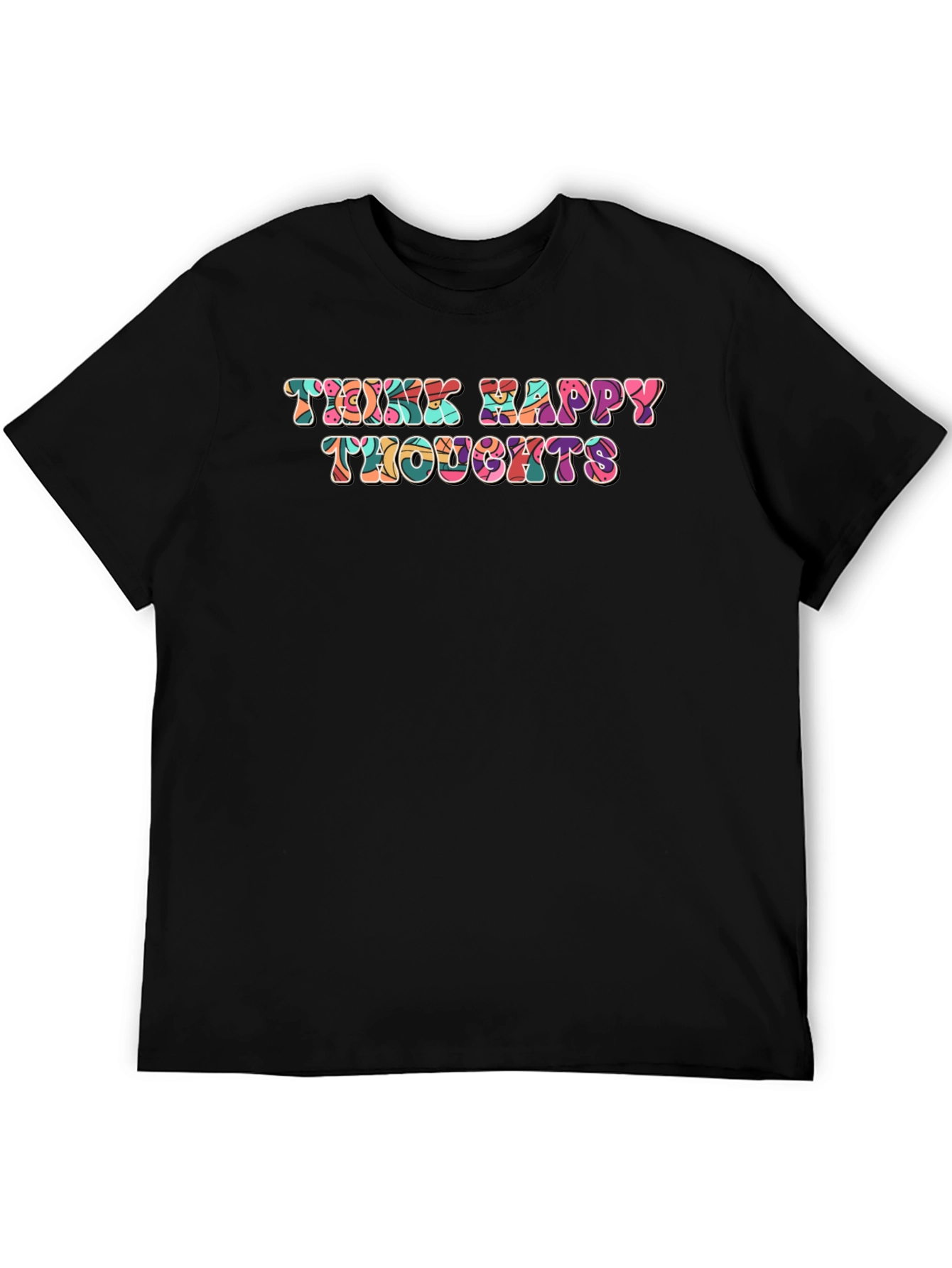 Think Happy Thoughts Retro T-Shirt
