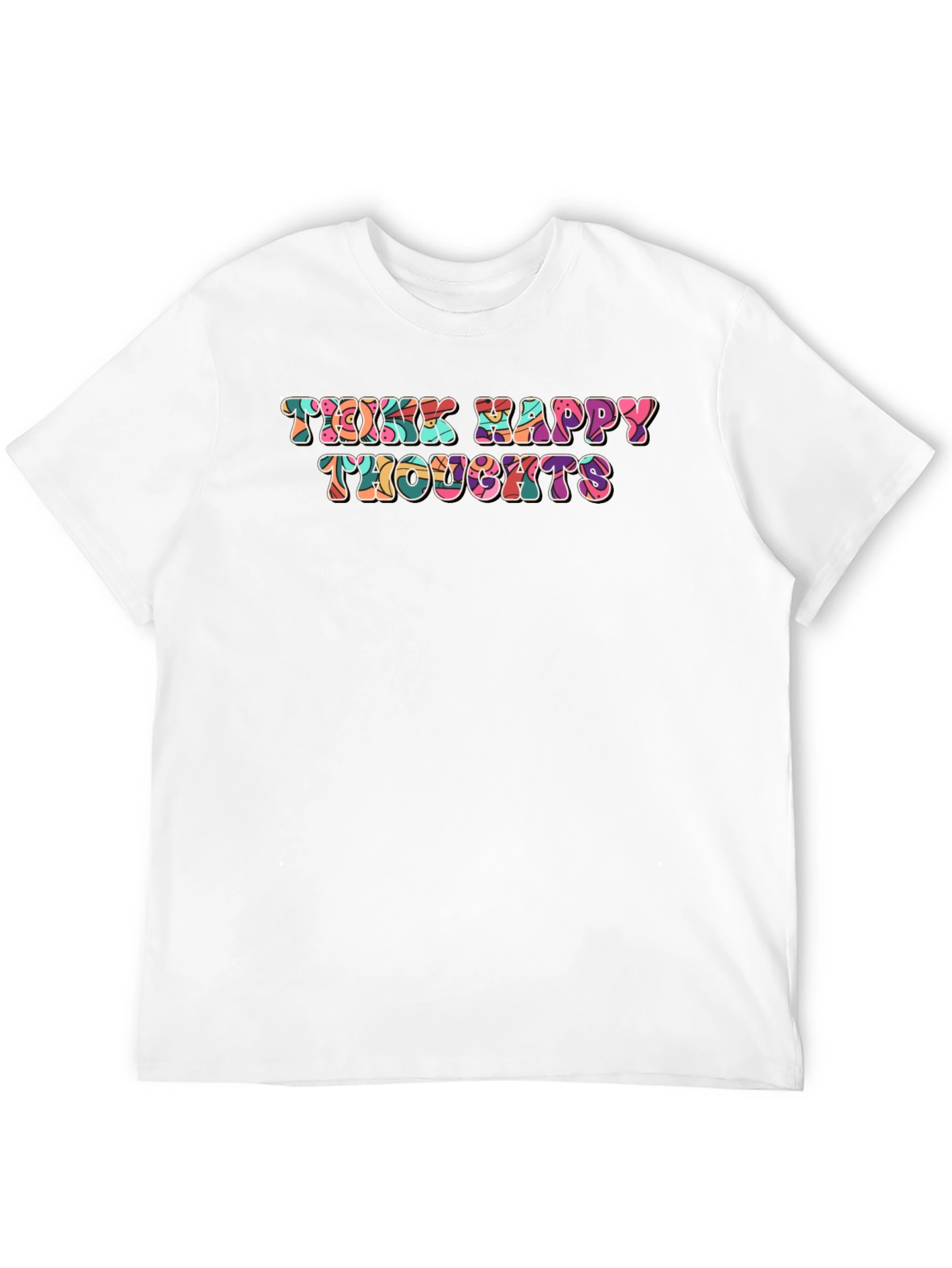 Think Happy Thoughts Retro T-Shirt