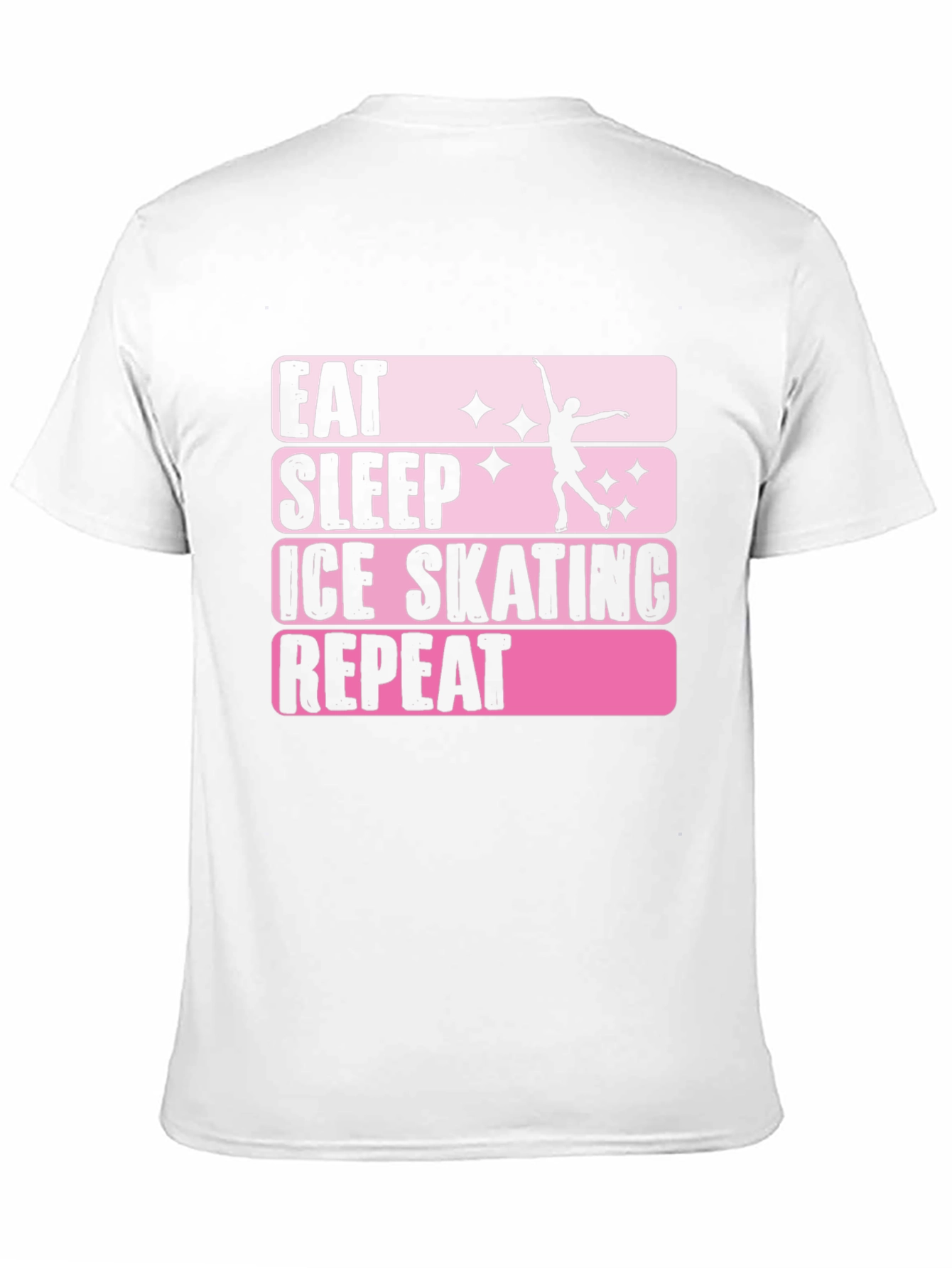 Eat Sleep Ice Skating Repeat Graphic T-Shirt
