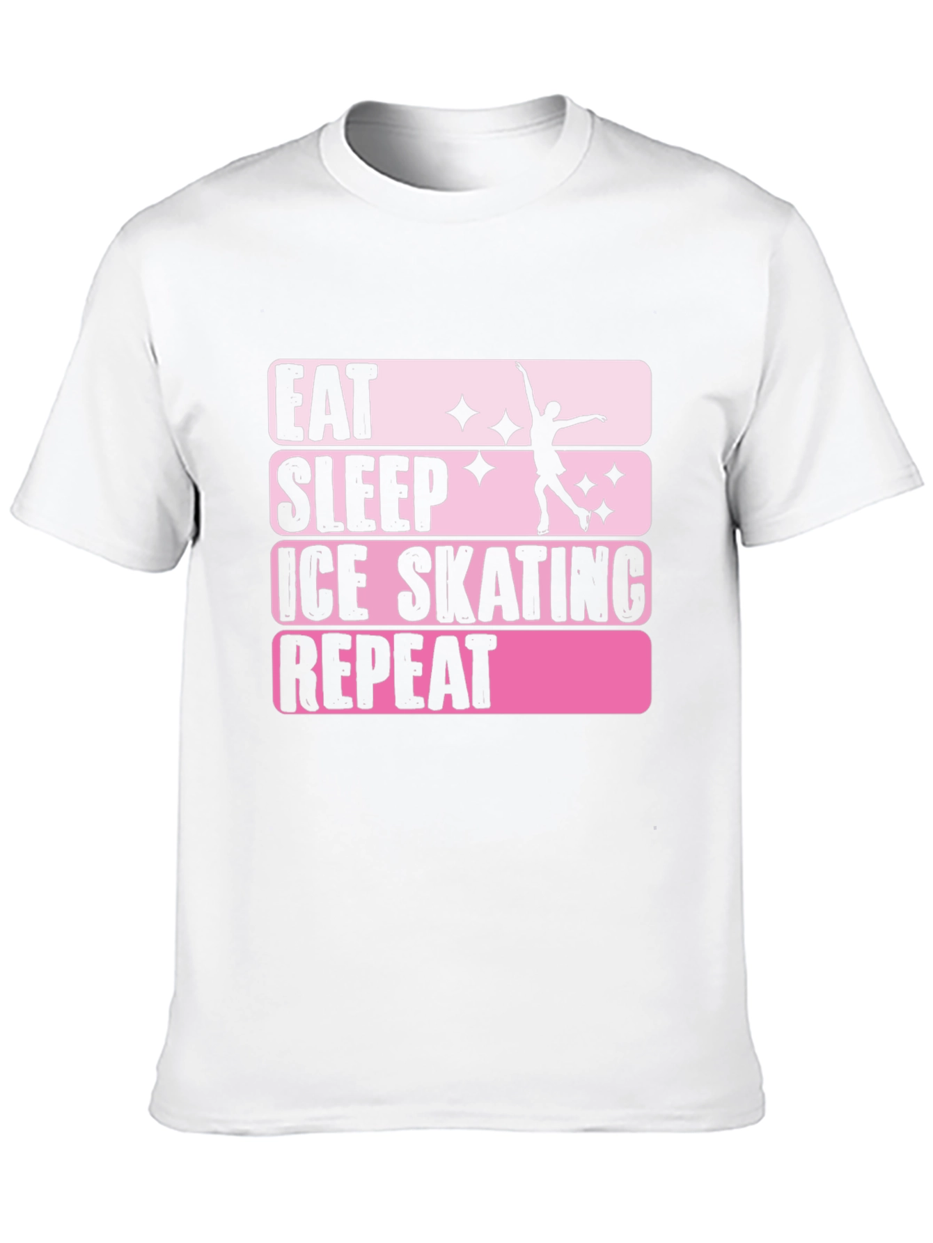 Eat Sleep Ice Skating Repeat Graphic T-Shirt