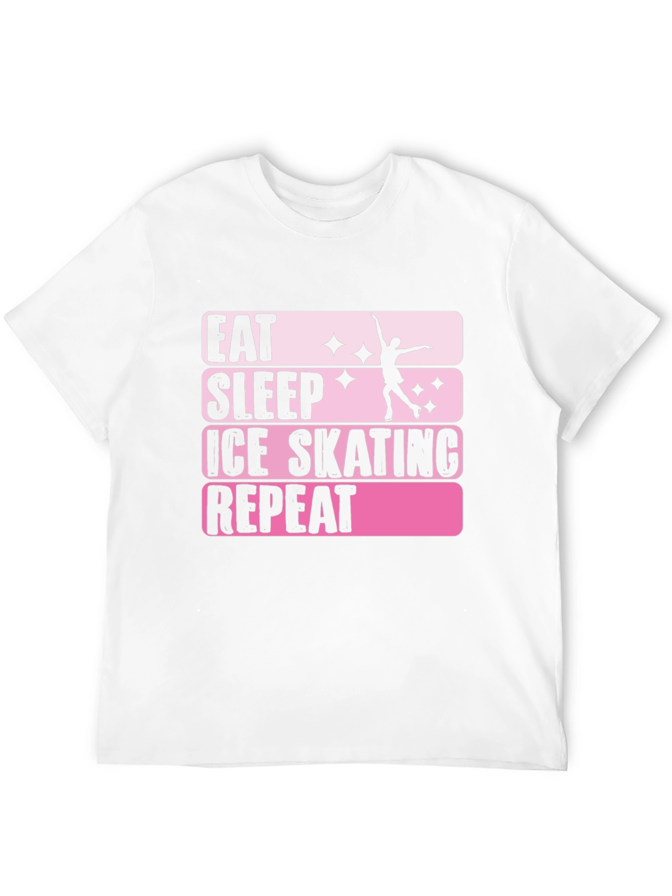 Eat Sleep Ice Skating Repeat Graphic T-Shirt