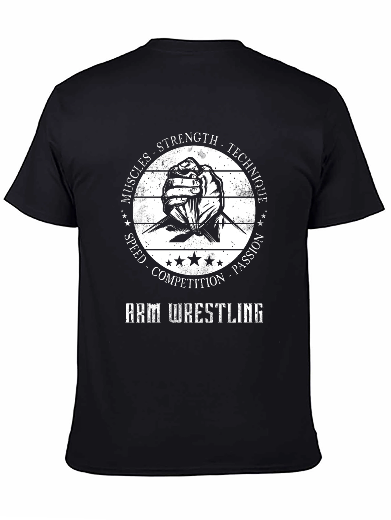Arm Wrestling Graphic T-Shirt - Strength & Technique