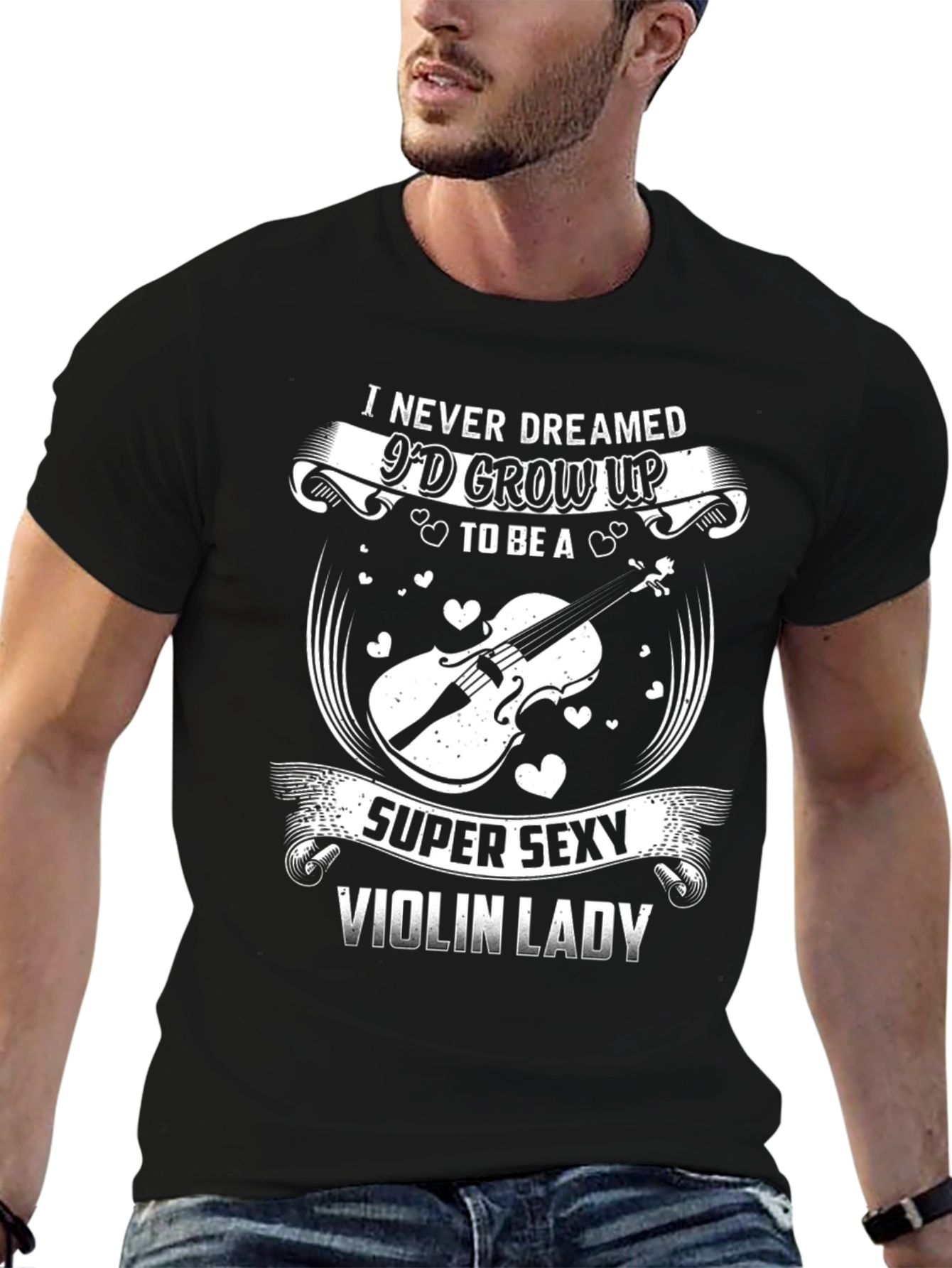 Super Sexy Violin Lady Graphic Tee