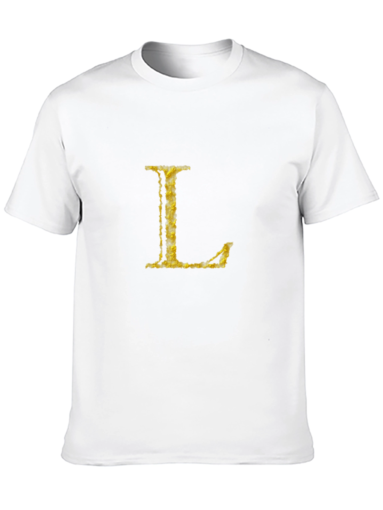 Gold Letter L Black T-Shirt