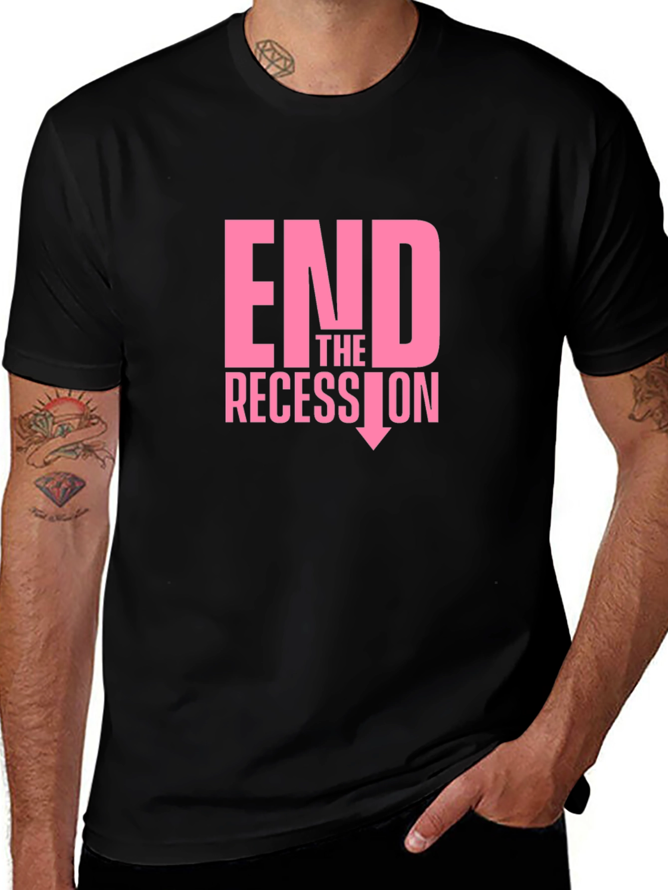 End the Recession Graphic T-Shirt