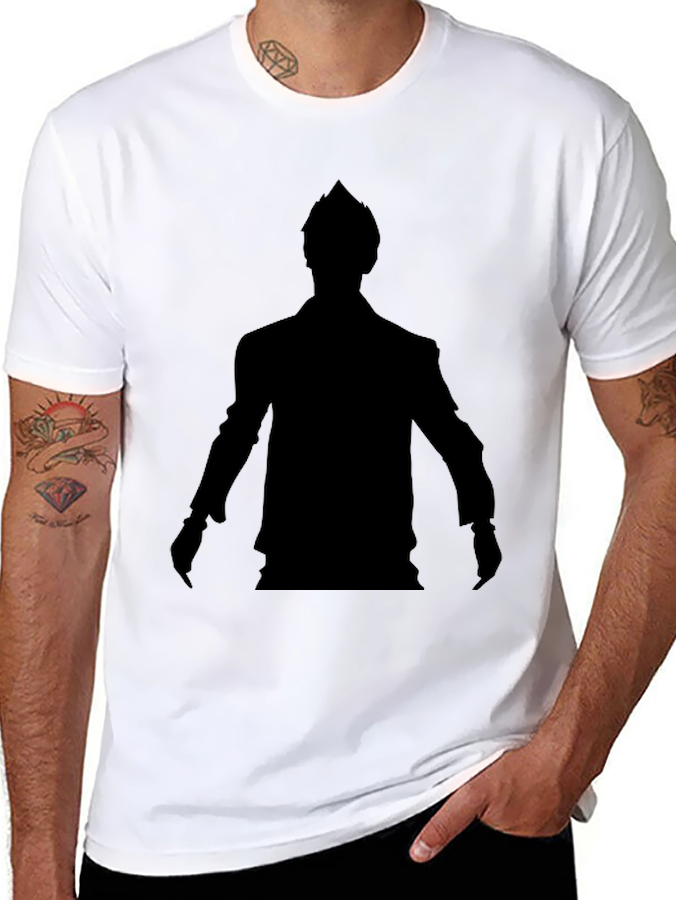 Silhouette Graphic Black T-Shirt
