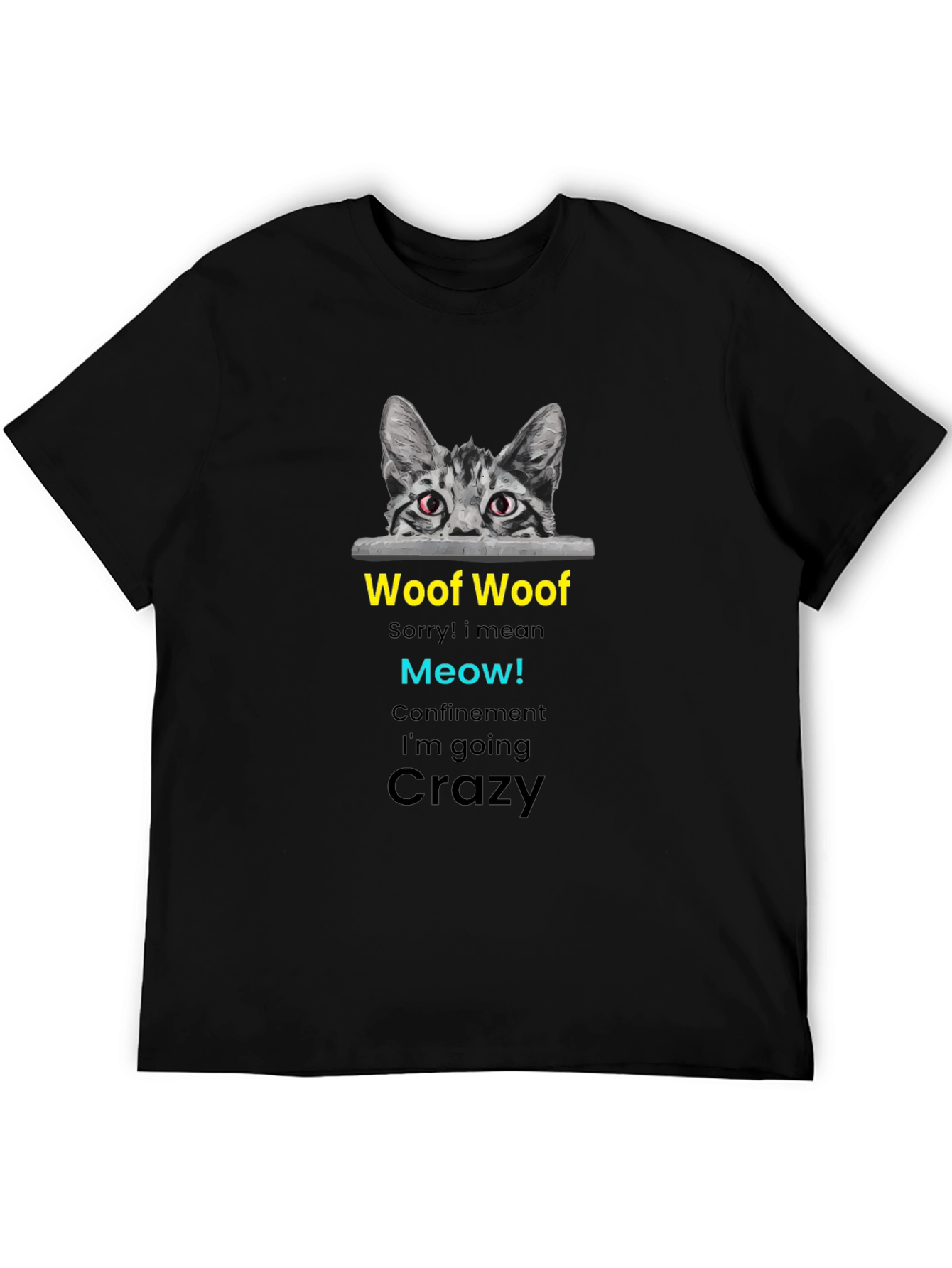 Funny Crazy Cat T-Shirt