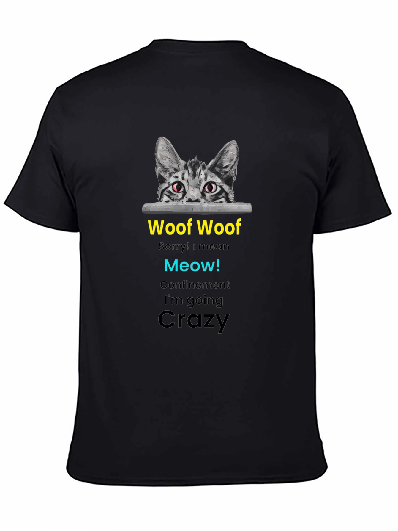 Funny Crazy Cat T-Shirt