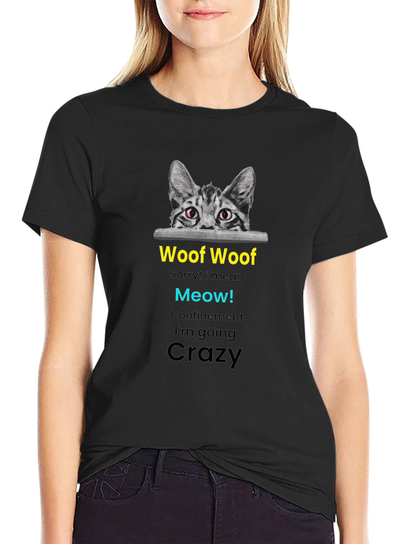 Funny Crazy Cat T-Shirt