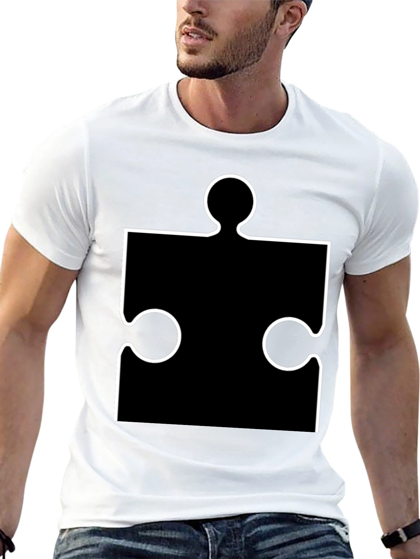 Puzzle Piece Graphic T-Shirt - Autism Awareness