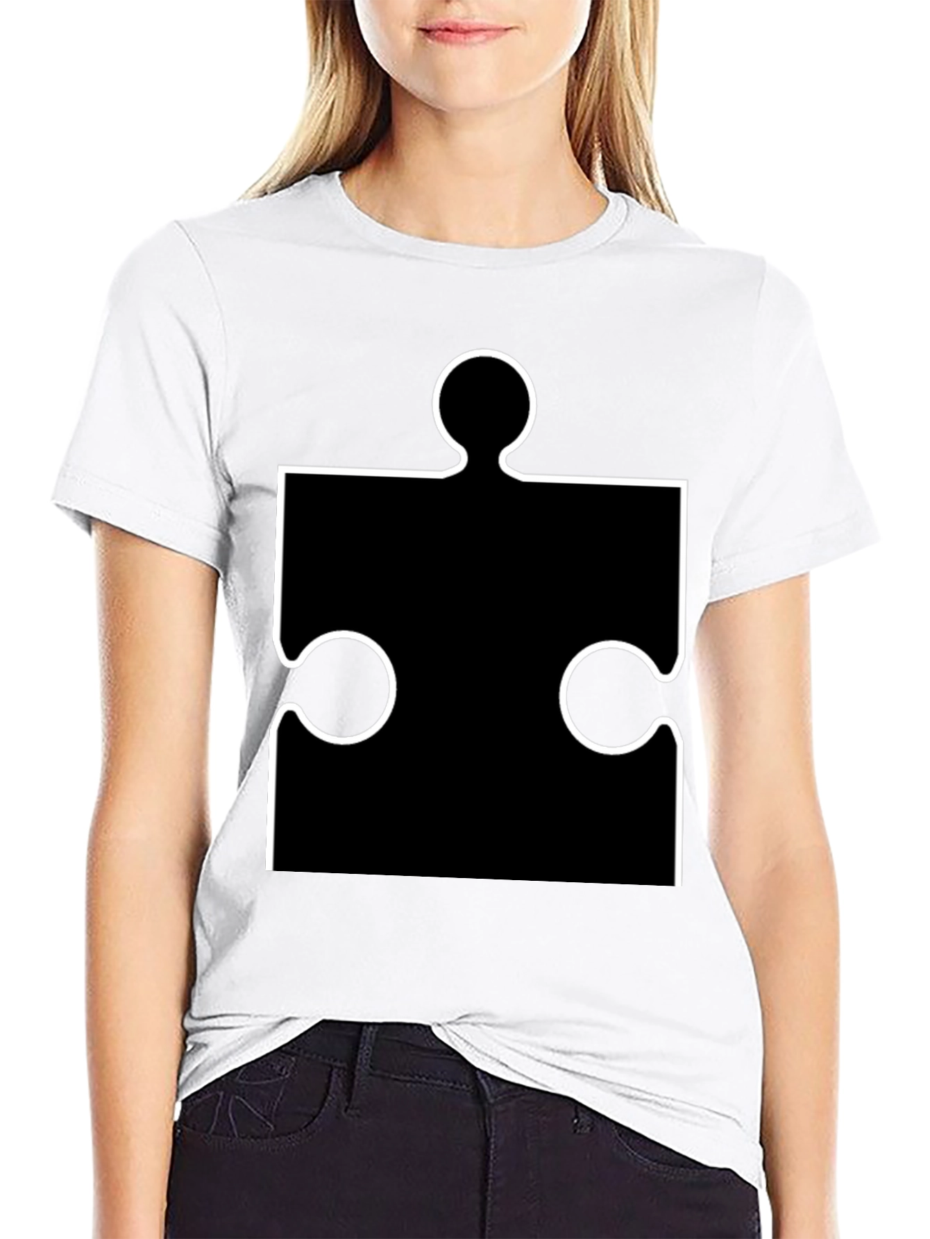 Puzzle Piece Graphic T-Shirt - Autism Awareness