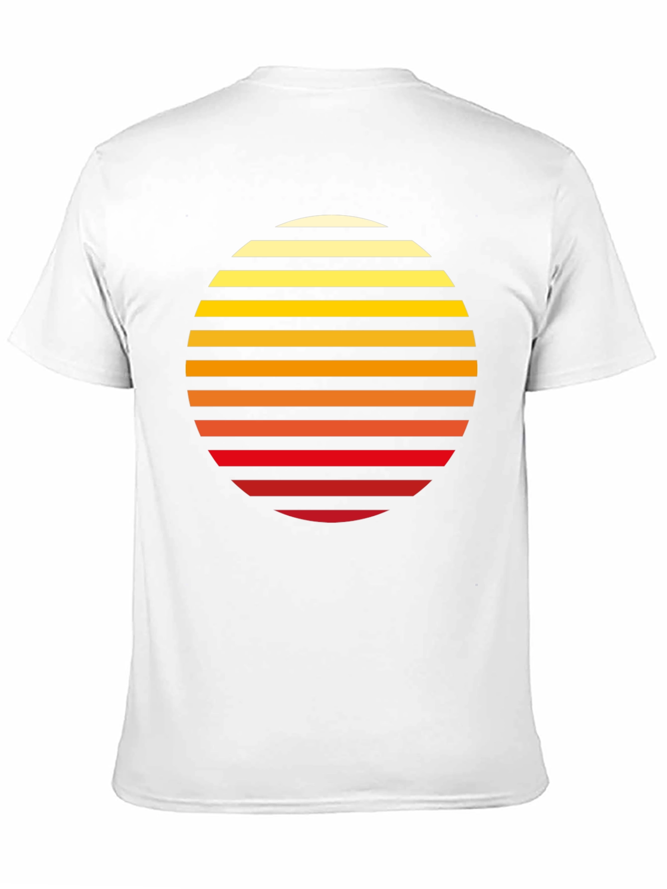Retro Sunset Striped Graphic Tee