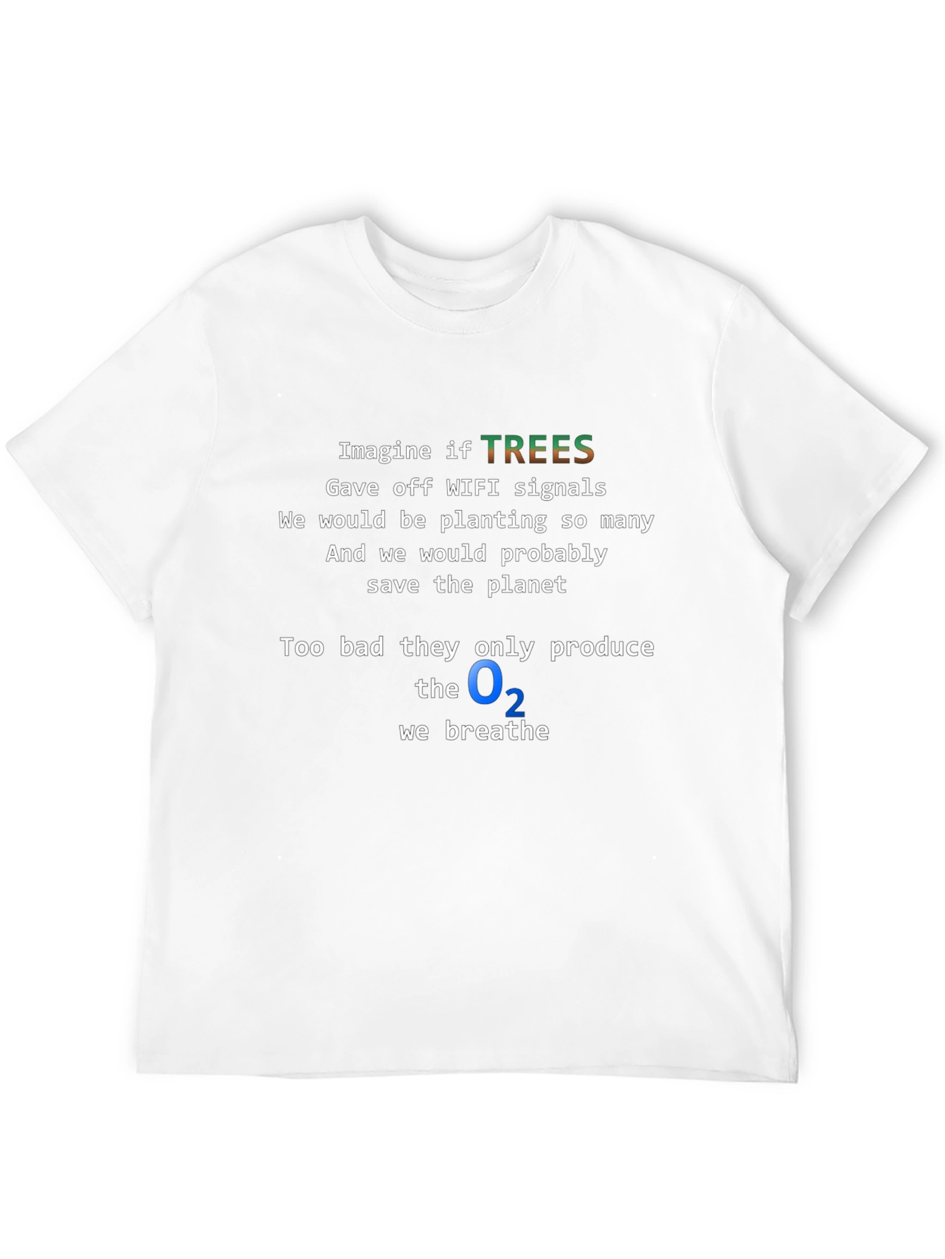 Funny Tree Wifi Signal T-Shirt - Save the Planet
