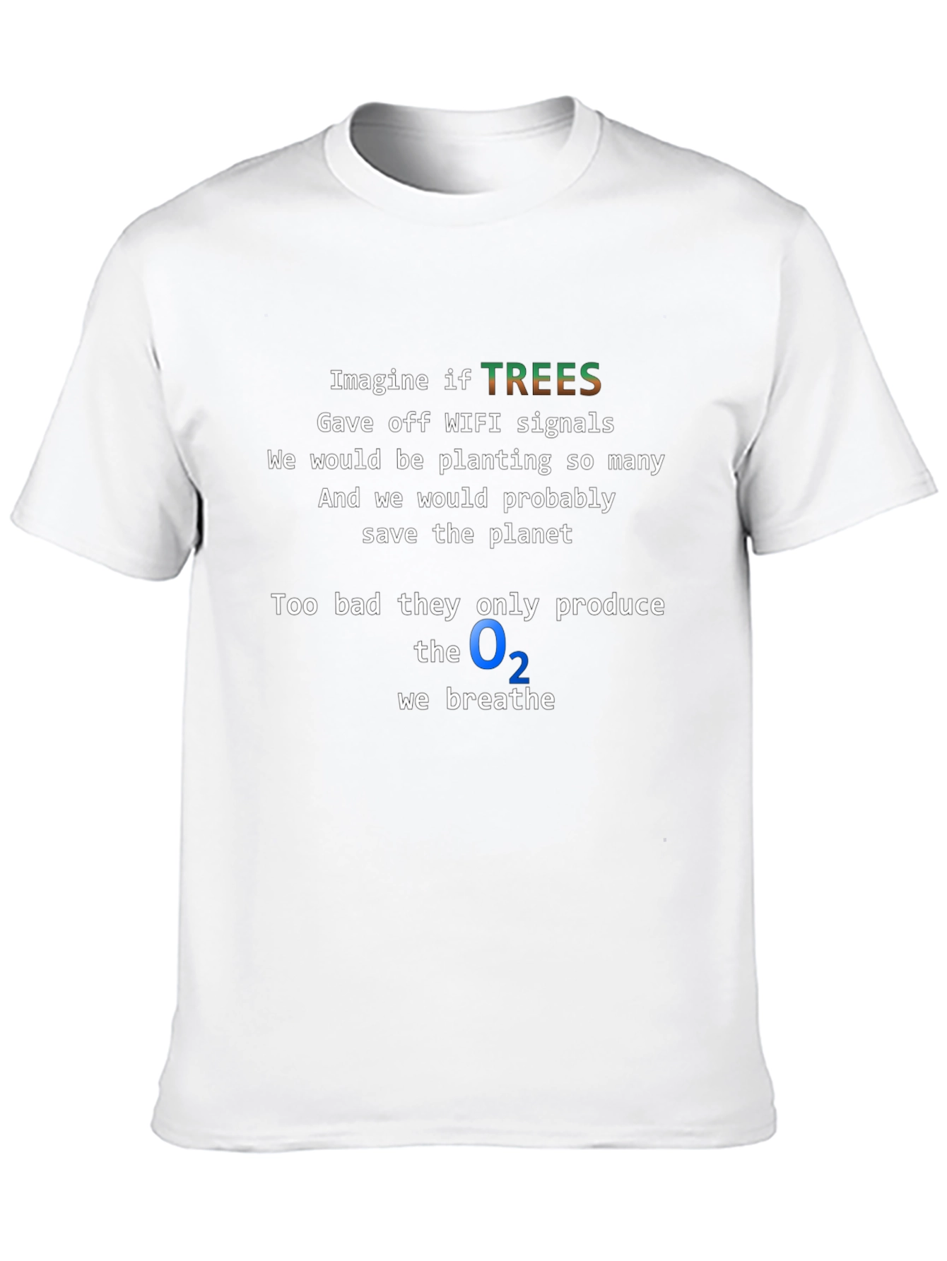 Funny Tree Wifi Signal T-Shirt - Save the Planet