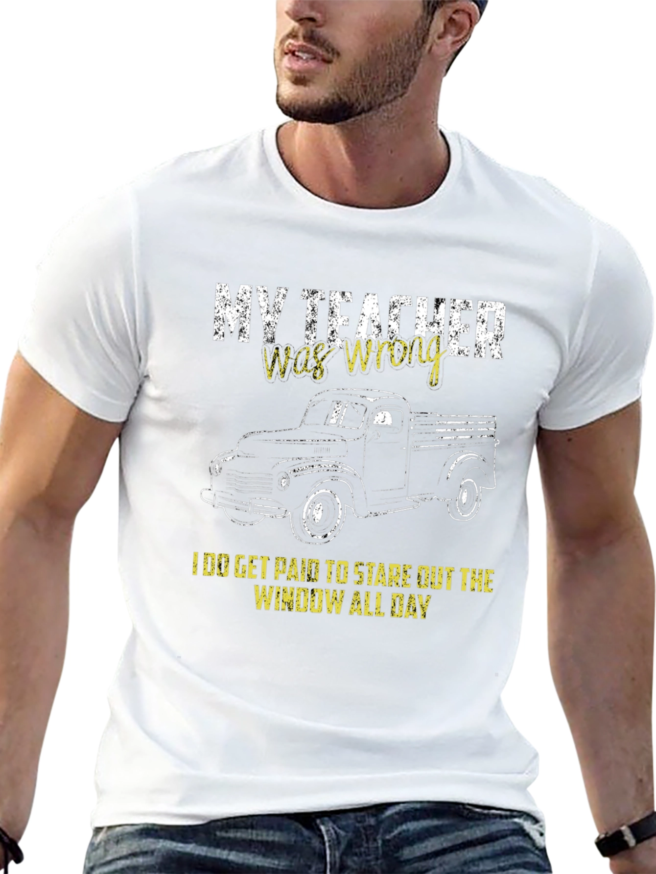 My Teacher Was Wrong T-Shirt Truck Graphic Tee