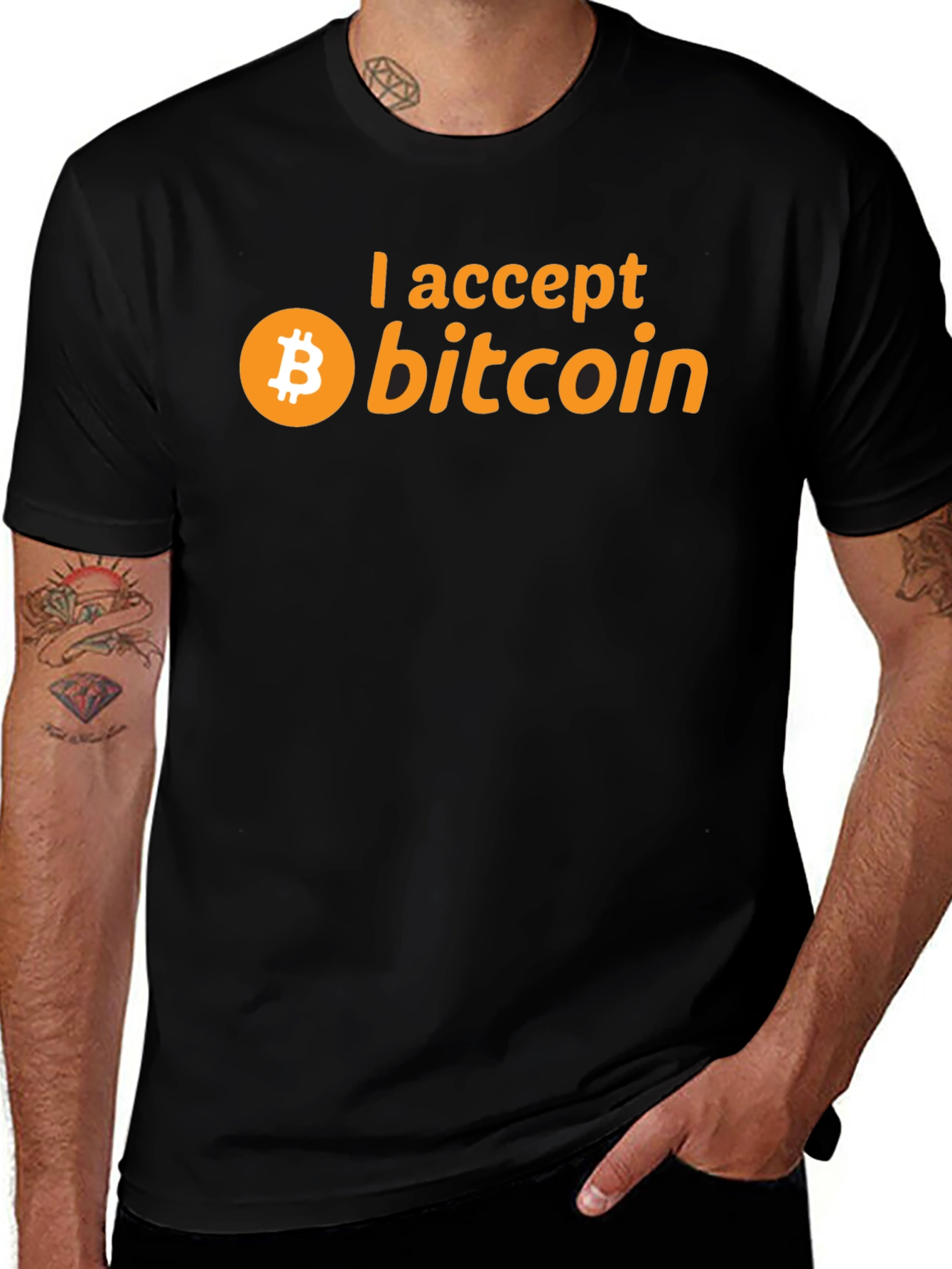 I Accept Bitcoin Crypto T-Shirt