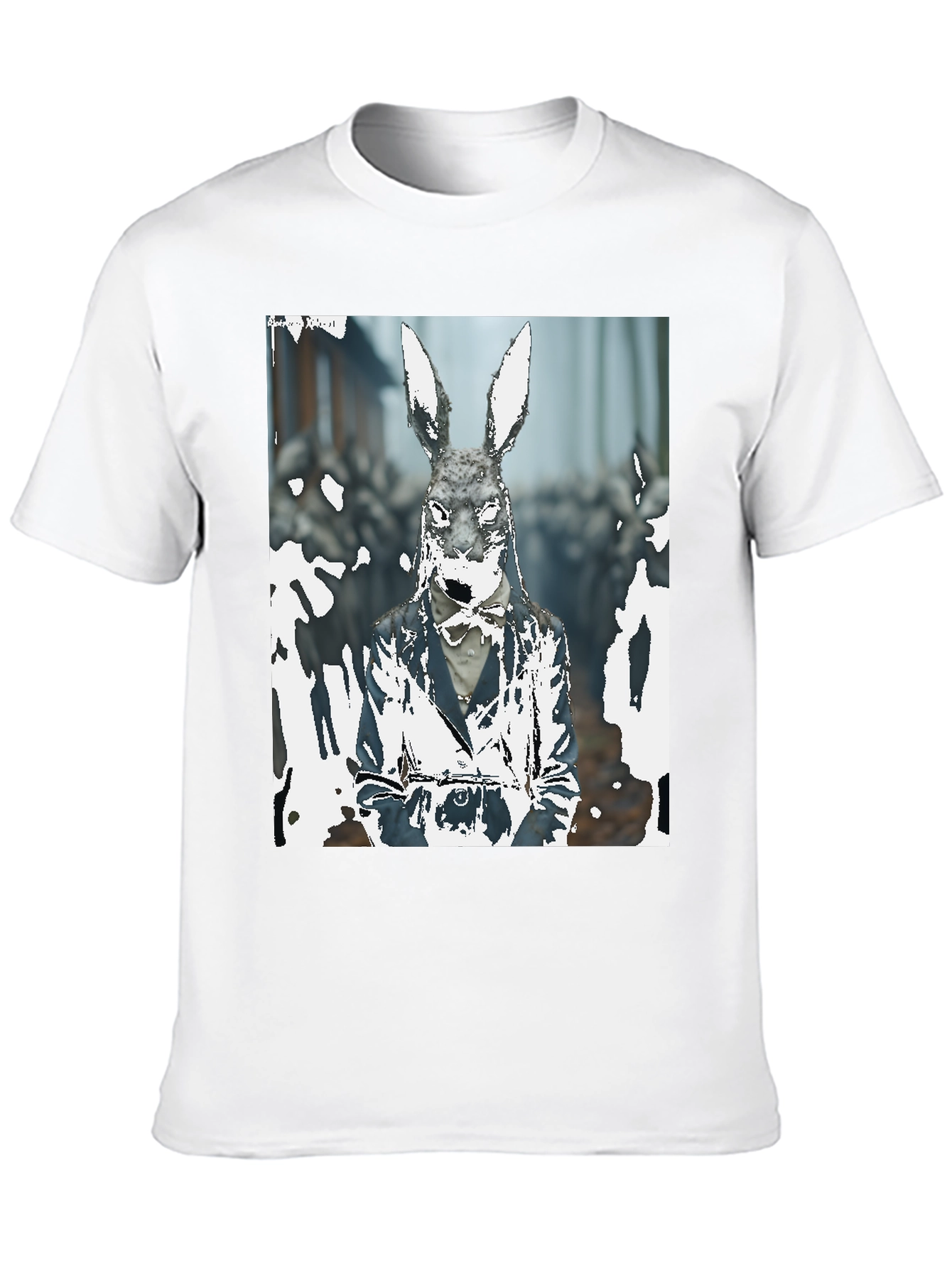 Rabbit Gentleman Graphic T-Shirt