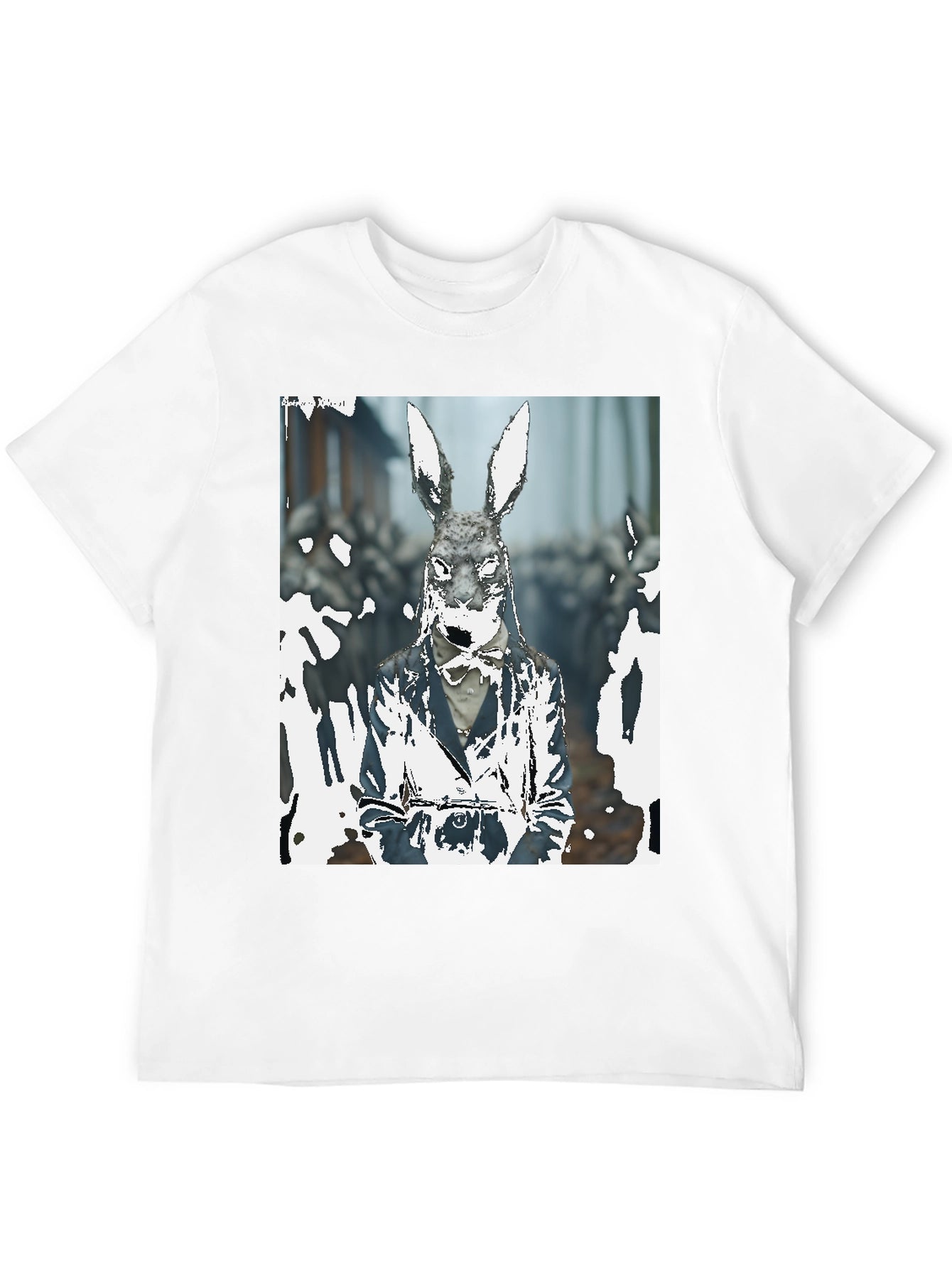 Rabbit Gentleman Graphic T-Shirt